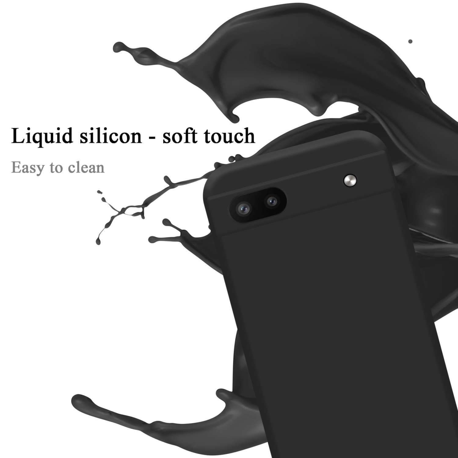 Cadorabo Handyhülle für Google PIXEL 6A Hülle Google PIXEL 6A, Flexible Hülle TPU Silikon Schutzhülle Back Cover Case