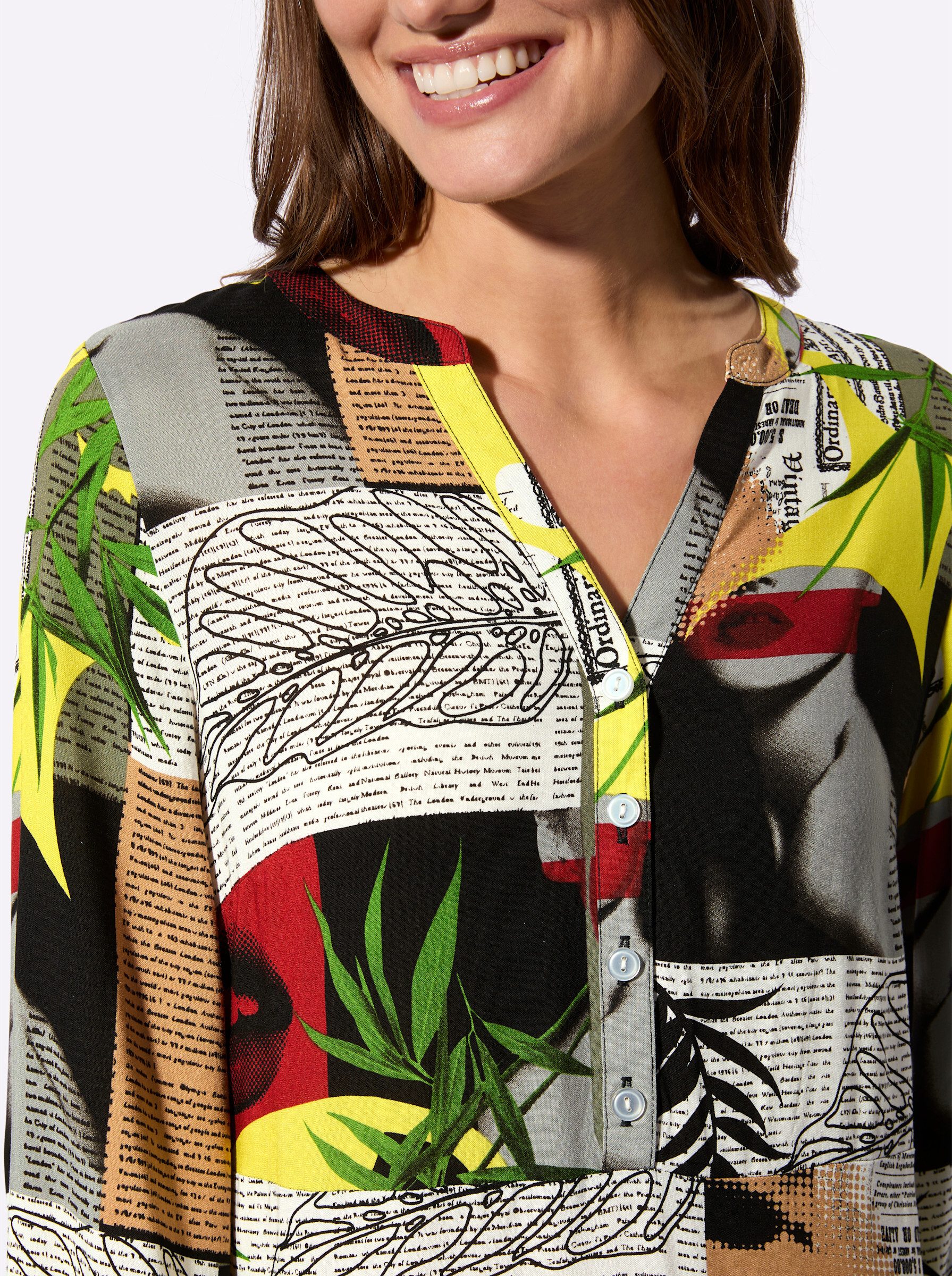 Witt Druck-Kleid Langarm
