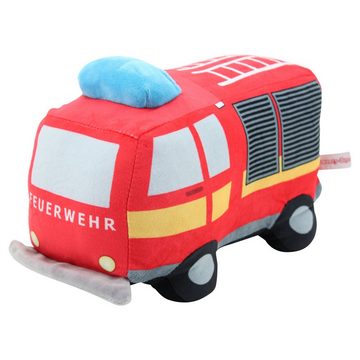Sweety-Toys Kuscheltier Sweety Toys 14064 Feuerwehrauto und Polizeiauto Plüschtier Kuscheltier