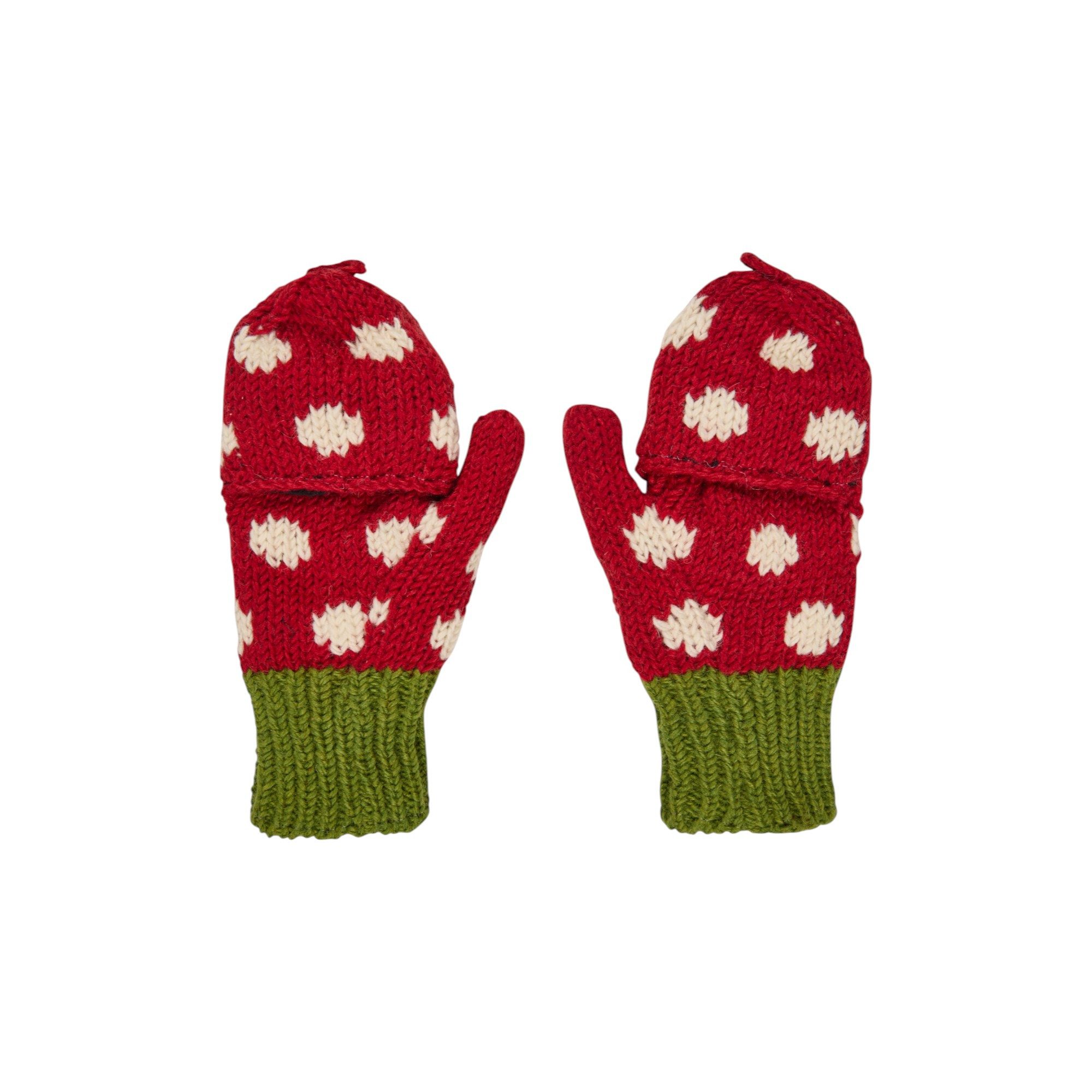 THC Natural Line Strickhandschuhe THC Klapphandschuhe 841 gepunktet (1 Paar günstig online kaufen