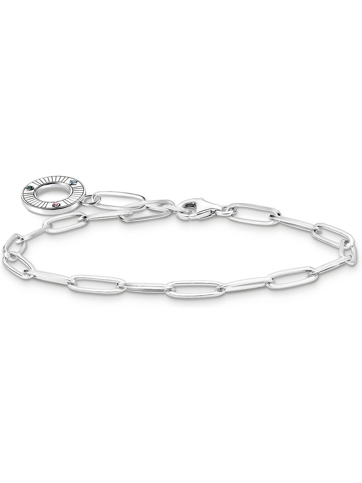 Silberarmband Thomas Sabo Unisex-Armband 925er Silber Glasstein