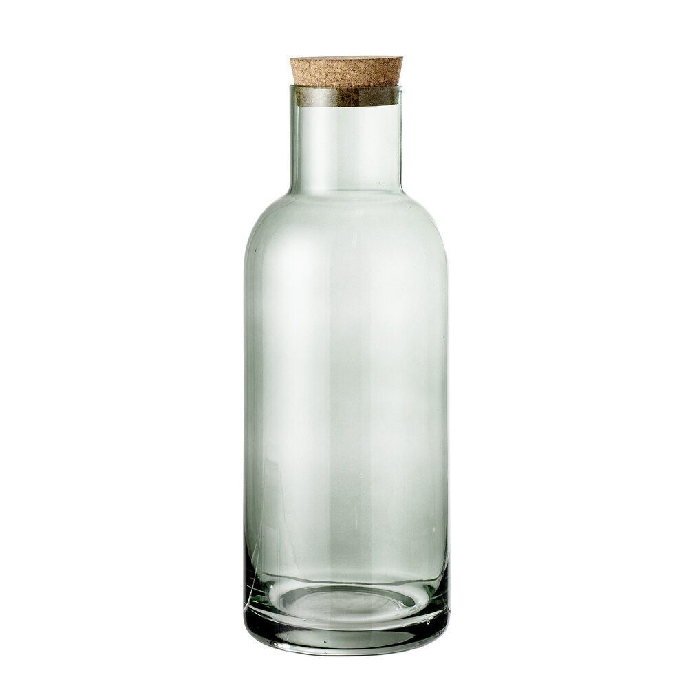 Bloomingville Vorratsglas Flasche grün Ragna, Glas Deckel