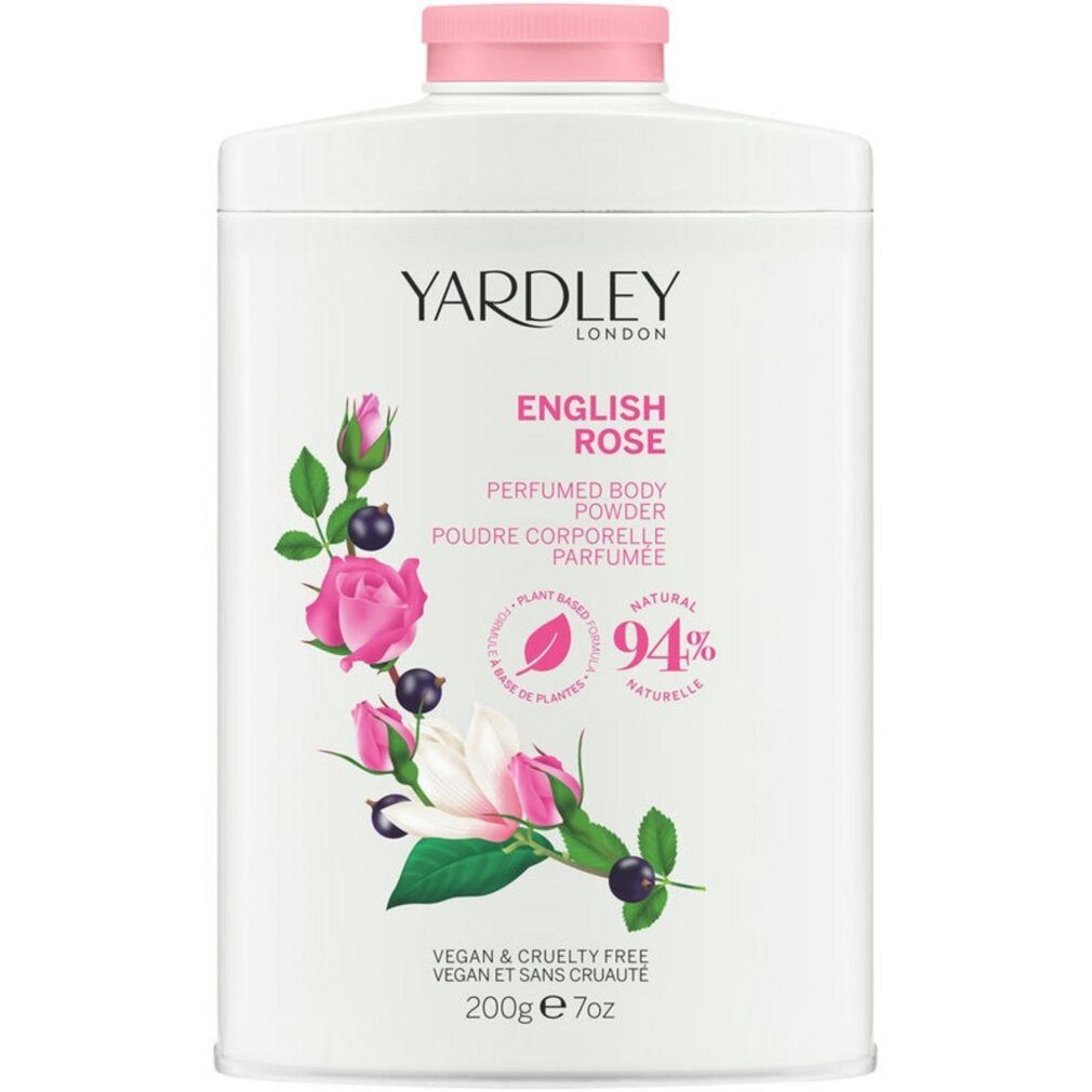 Yardley Körperpflegemittel Yardley, Englische Rose, Körperpuder, 200 g