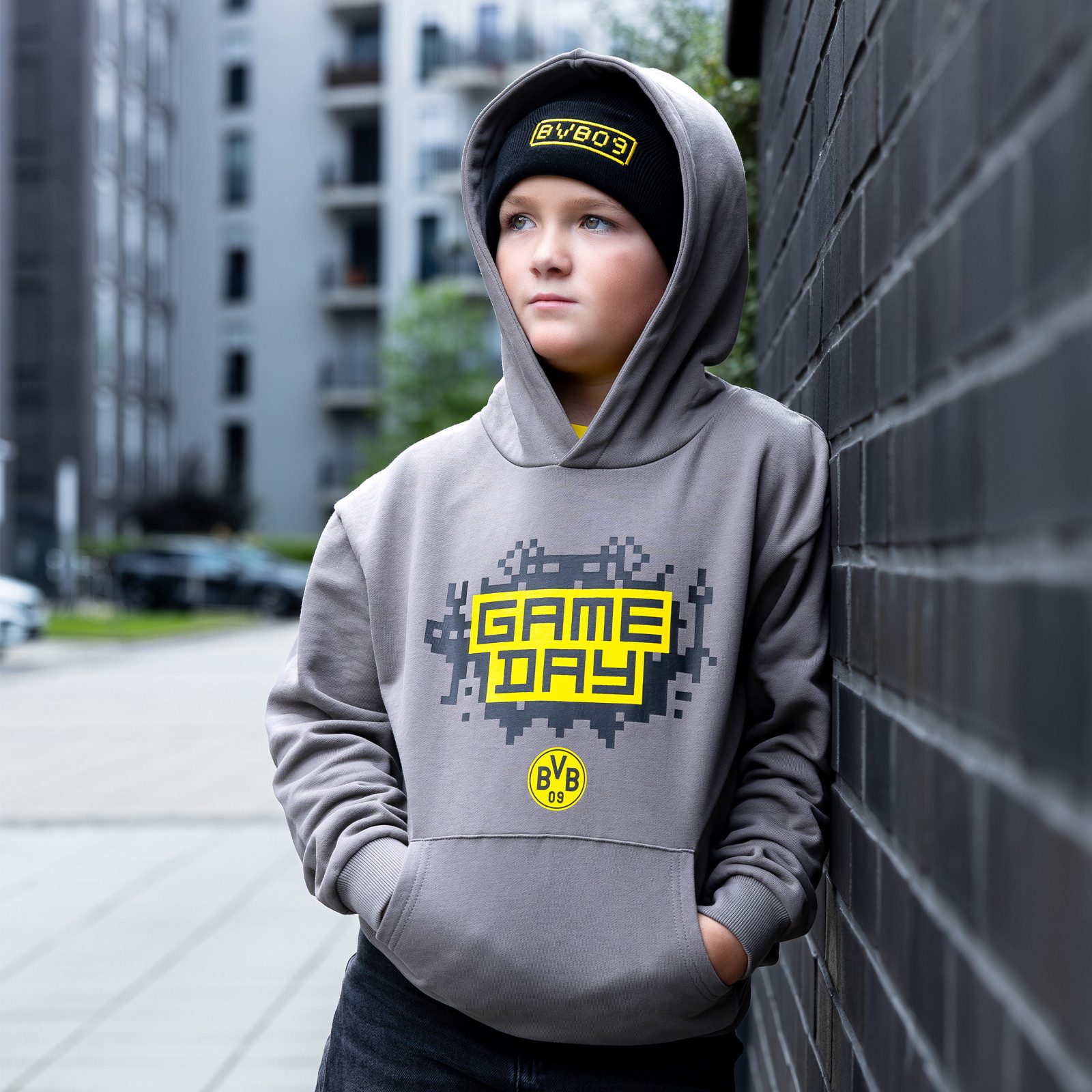 BVB Hoodie BVB Gaming Hoodie Kinder grau (1-tlg)