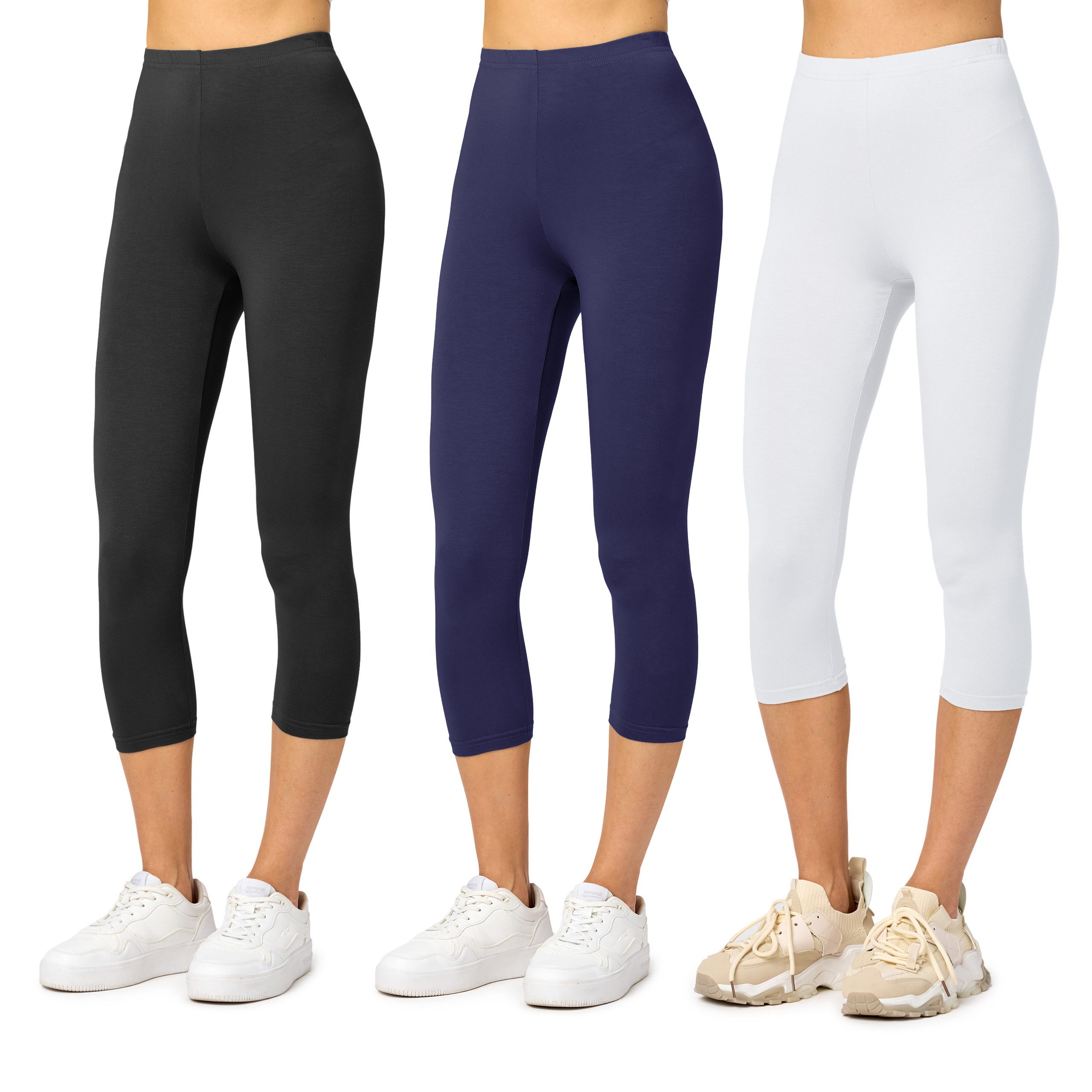 Merry Style Leggings Damen Caprihose 3/4 Hose MS10-144 (1-tlg) aus Viskose günstig online kaufen