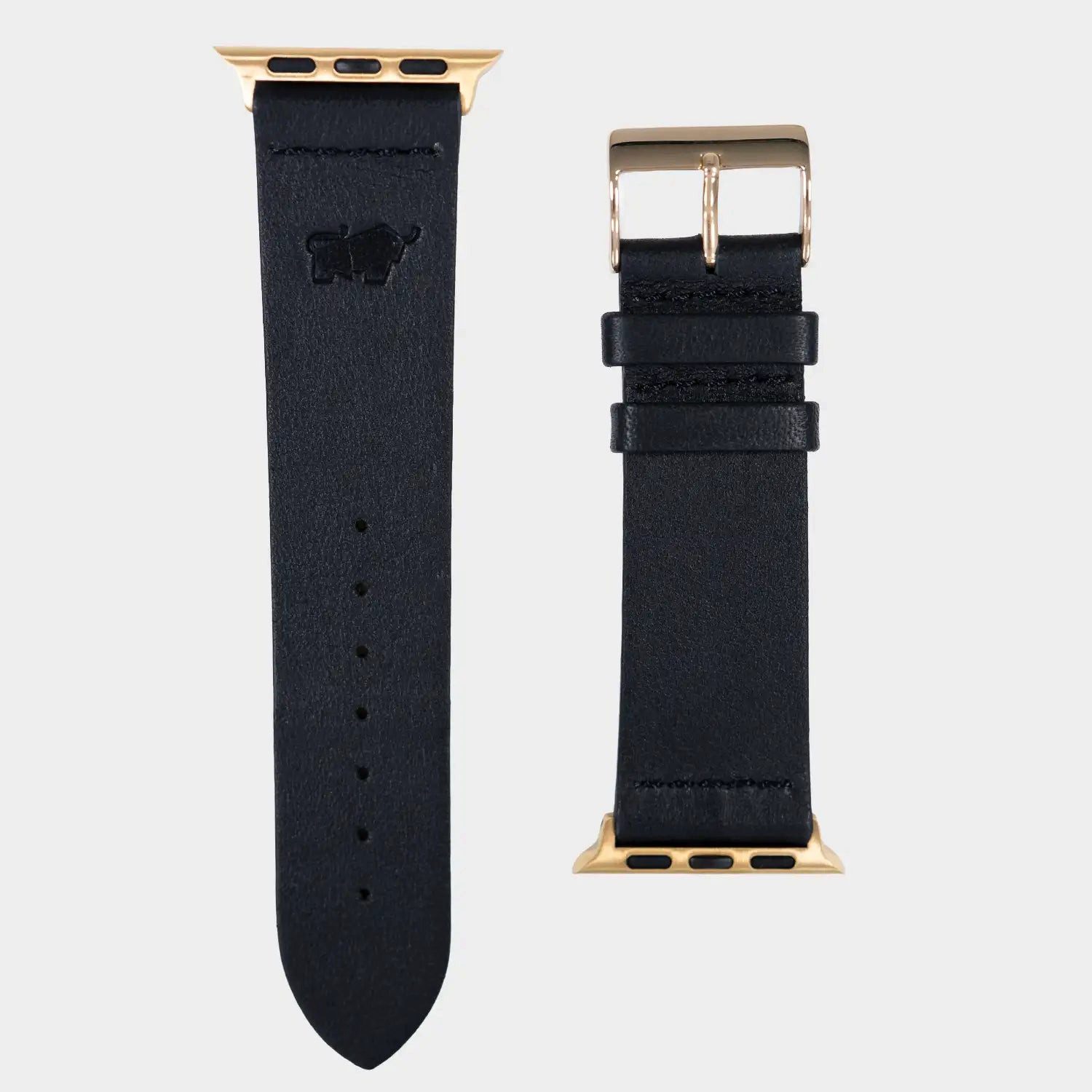 Braun Büffel Seidenschal ARIZONA Armband für Apple Watch gold