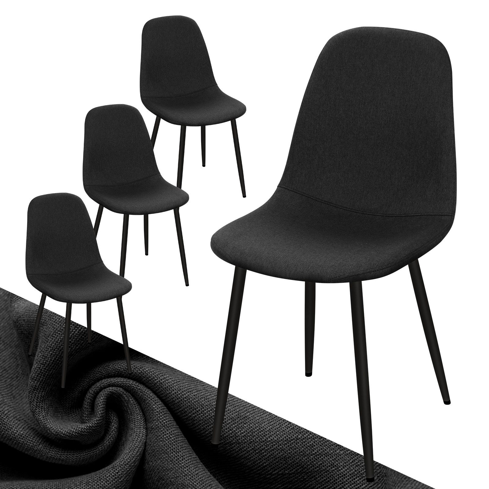 HOMELUX 4-Fußstuhl Esszimmerstühle 4er Set, Stühle günstig online kaufen