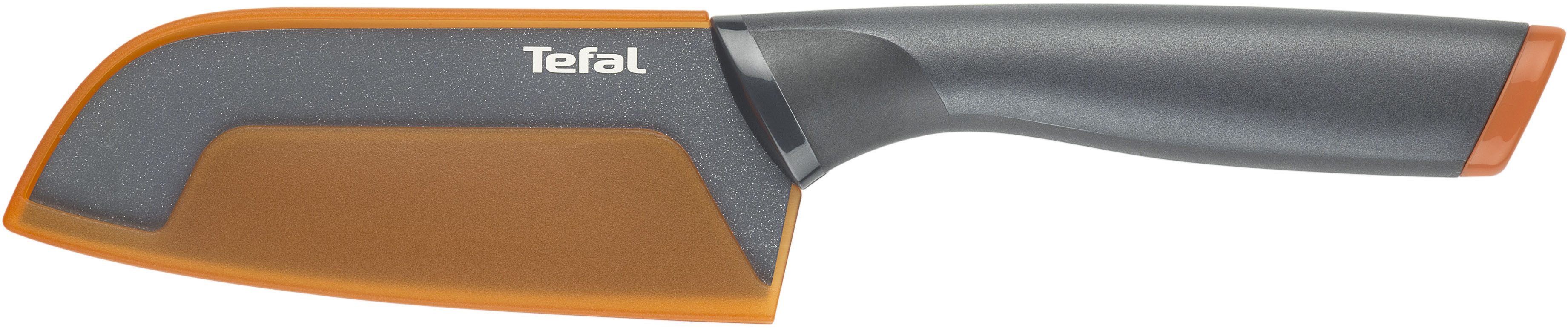 Tefal Santokumesser Fresh Kitchen, 12 cm, Klingen aus rostfreiem Stahl, Titan-Versiegelung, Klingenschutz