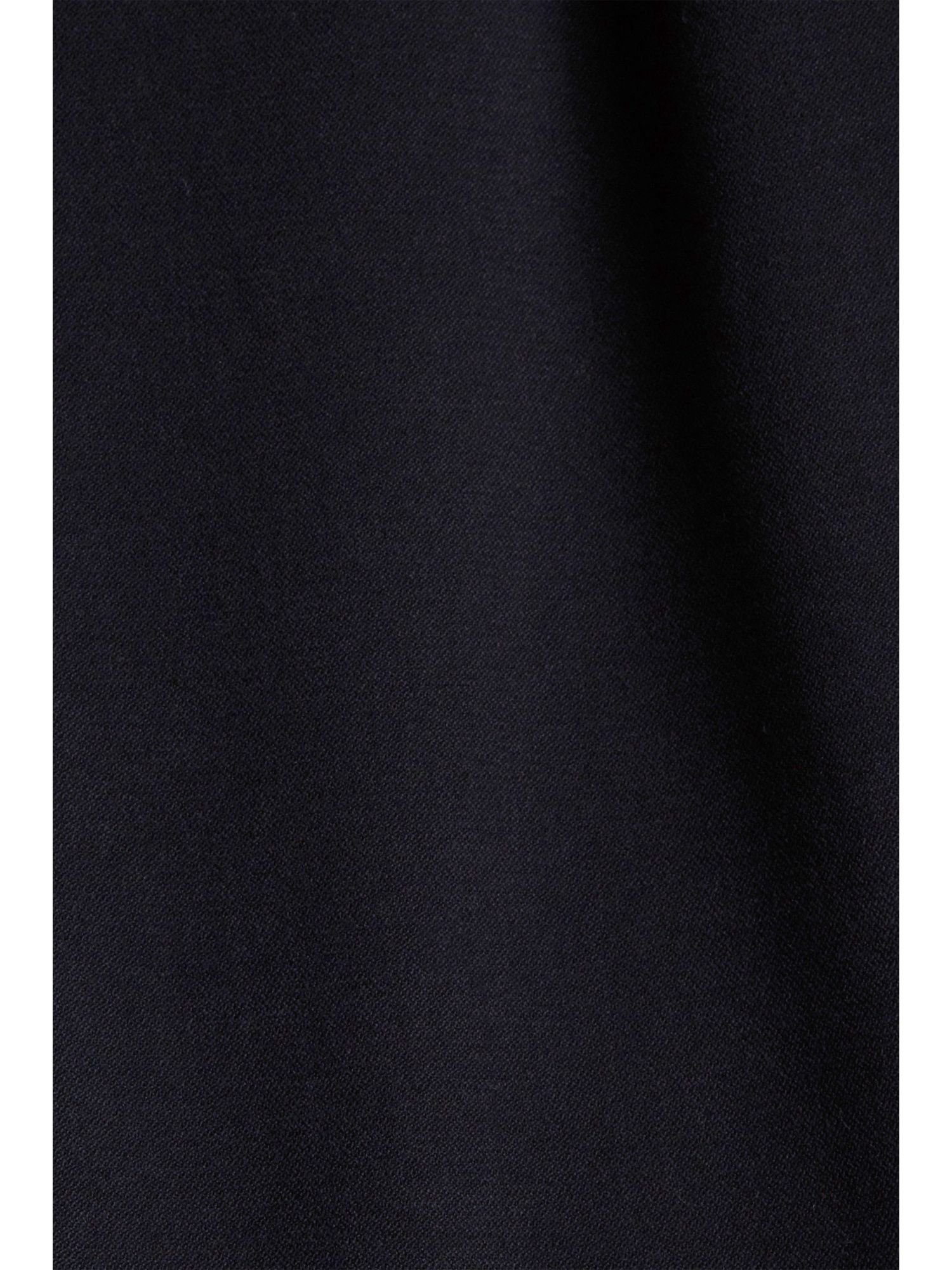 hohem Bund Chino BLACK Gürtel mit Paperbag-Hose und Esprit