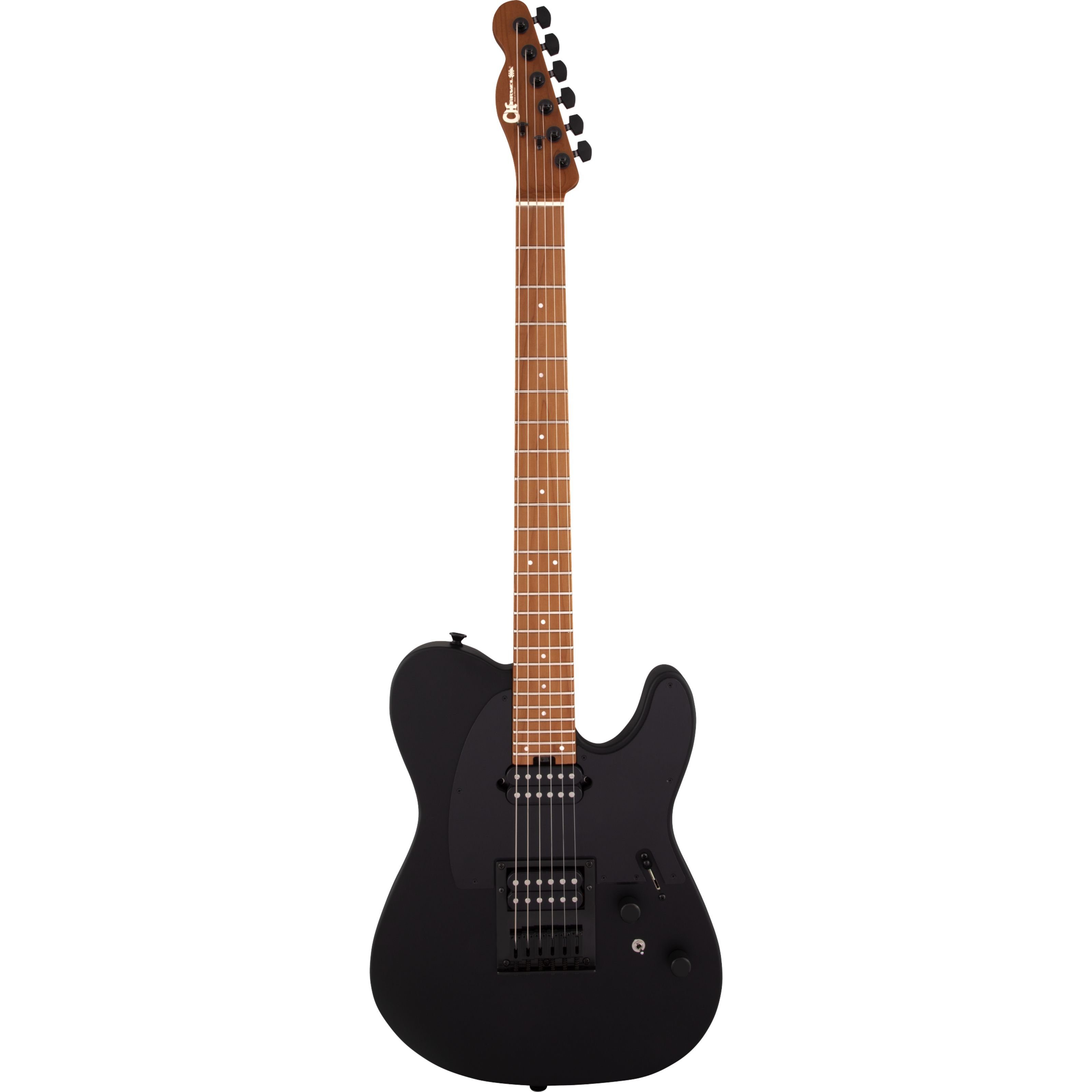 Charvel E-Gitarre, E-Gitarren, T-Modelle, Pro-Mod So-Cal Style 2 24 HH HT CM Satin Black - E-Gitarre