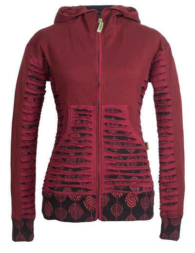 Vishes Kapuzensweatjacke Bedruckte Hoodie Kapuzenjacke Kangurutasche (1-tlg) Goa, Boho, Ethno Style