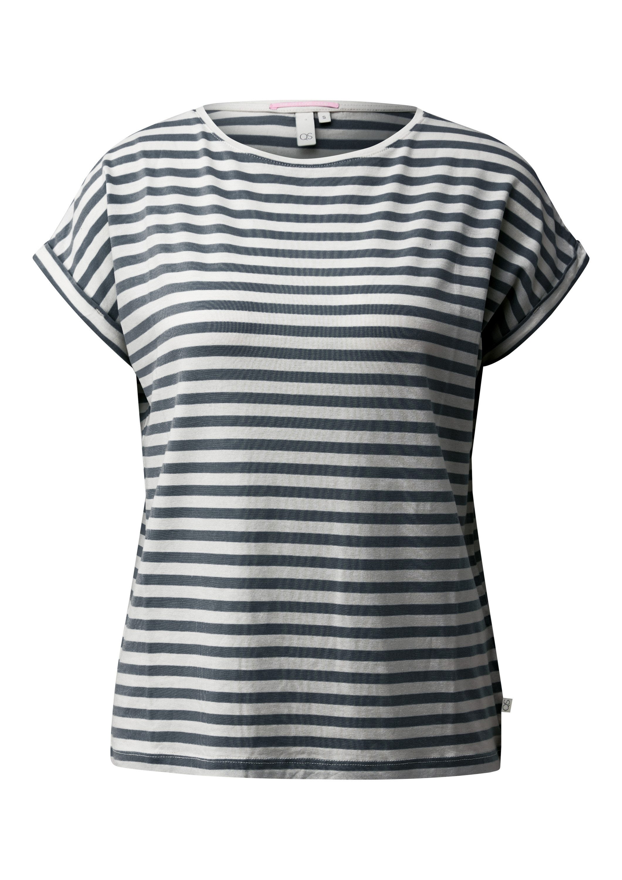 QS Kurzarmshirt T-Shirt T-Shirt aus Lyocellmix günstig online kaufen