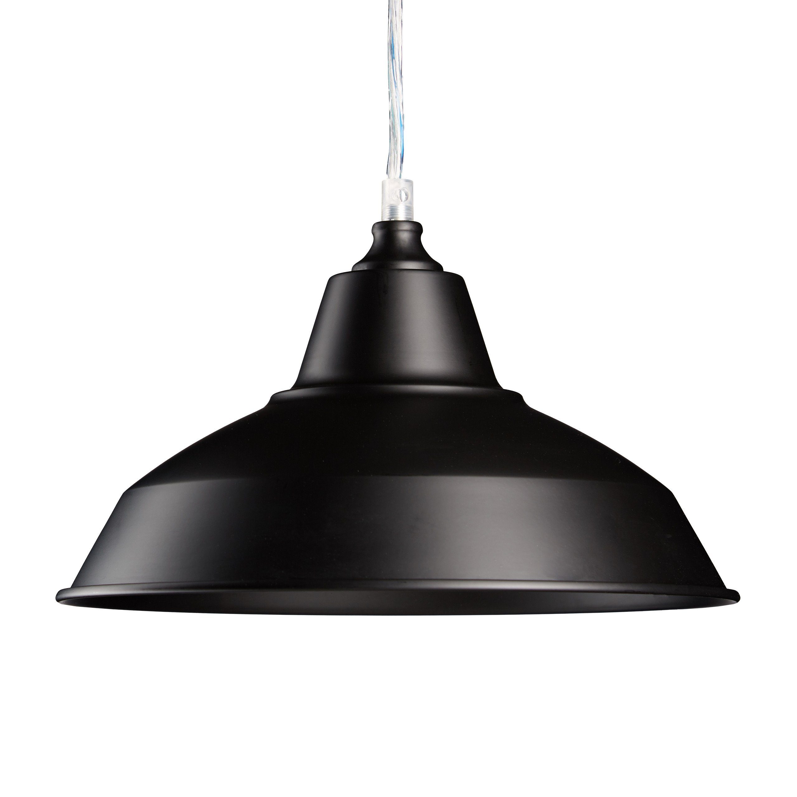 relaxdays Pendelleuchte Industrie schwarz
