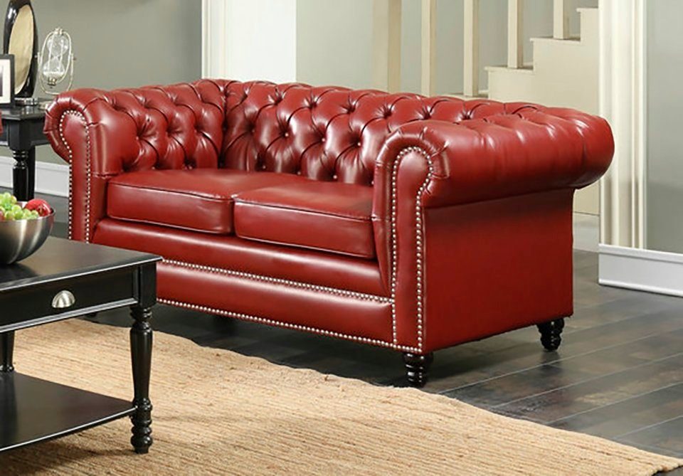 Couch Sitzer Sofa Chesterfield 3+2 Garnitur JVmoebel Chesterfield-Sofa,