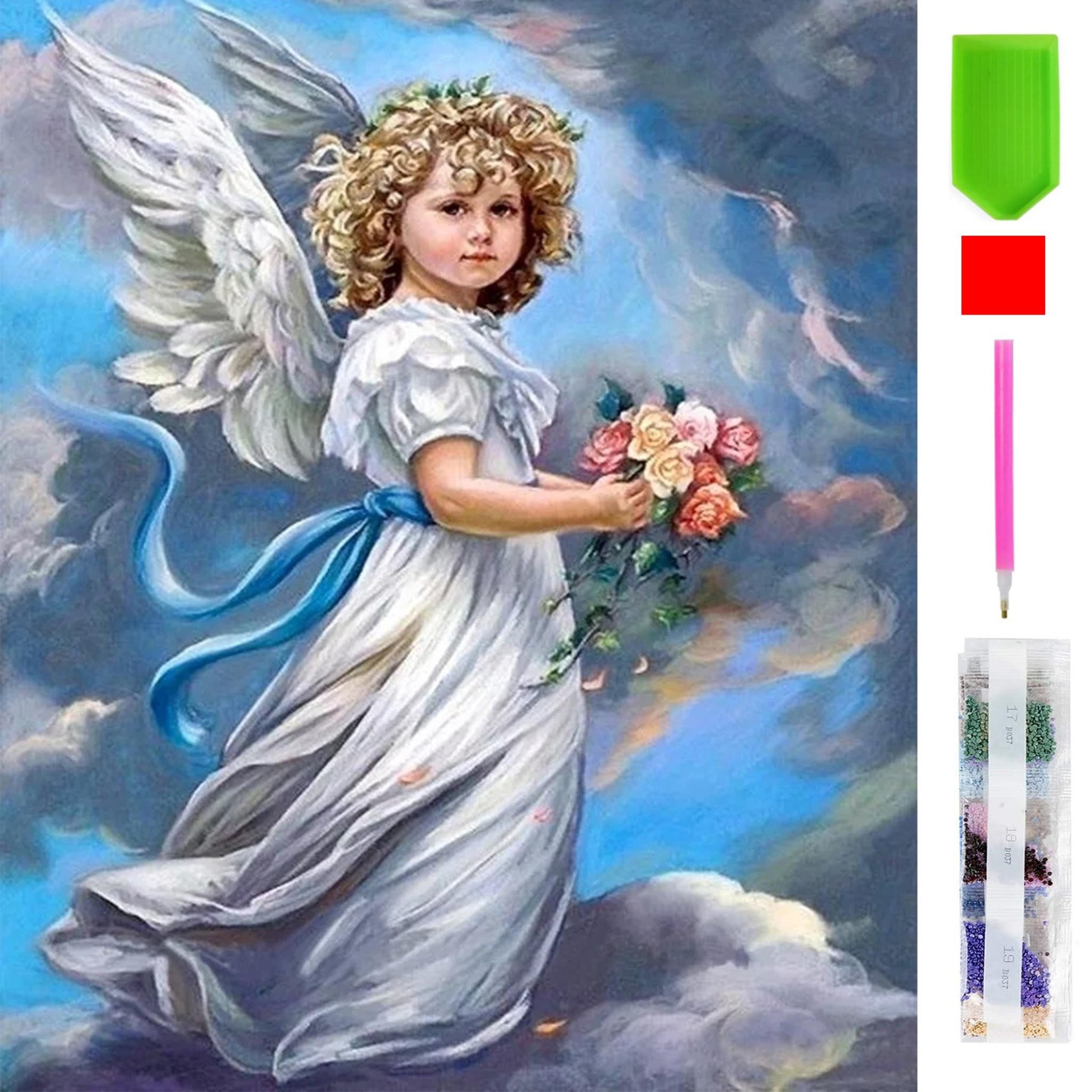 LA CUTE Malen nach Zahlen 5d Diamond Painting Christkind Engel Malen nach Z günstig online kaufen