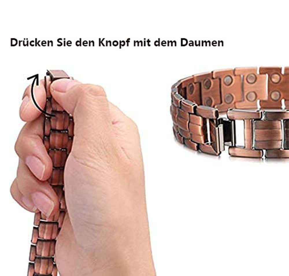 Armband Magnetarmband Haiaveng Kupfer Reines Männer,Magnetische für Armbänder