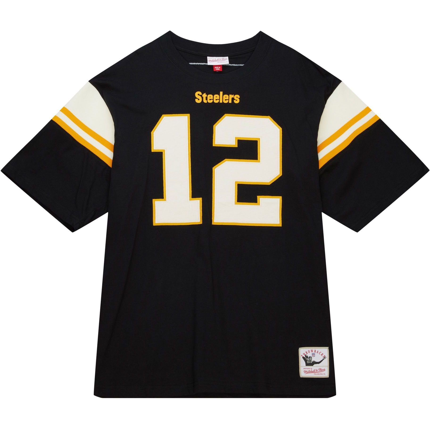 Mitchell & Ness Pittsburgh Print-Shirt Terry Steelers Premium Bradshaw