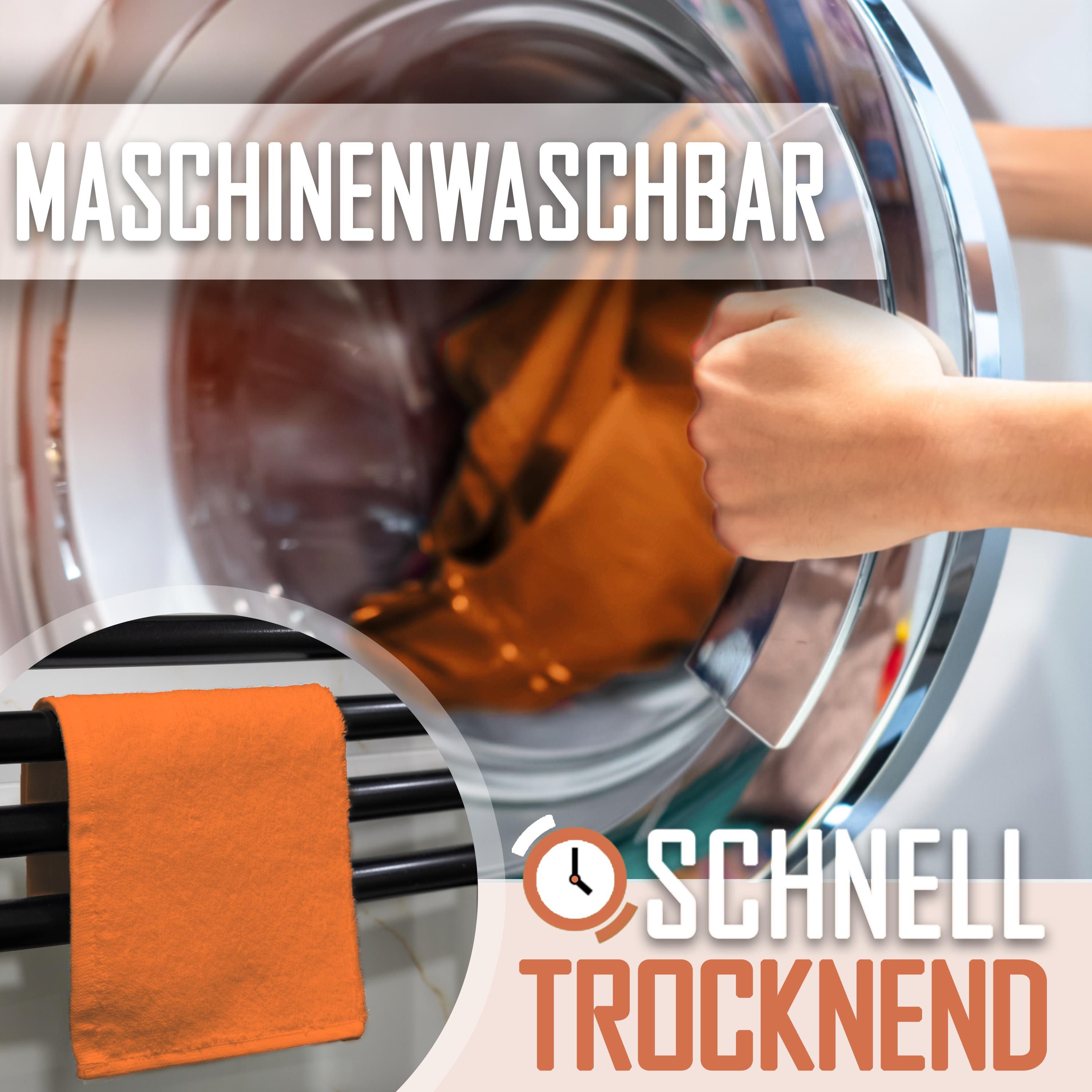 NatureMark Seiftuch 10er-Set Seiftücher 30x30cm 100% Baumwolle, (10-St), Frottier Waschlappen Seiflappen 30 x 30 cm, Terrakotta – Bild 5 von 5