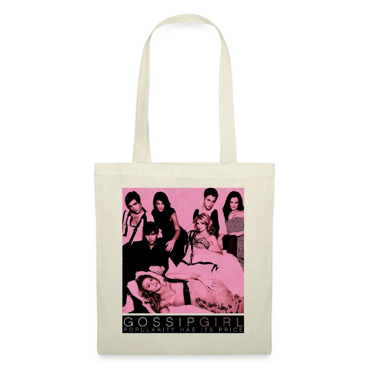 Henkeltasche Gossip Girl Ikonisches Bild Mit Hauptcharateren Stoffbeutel