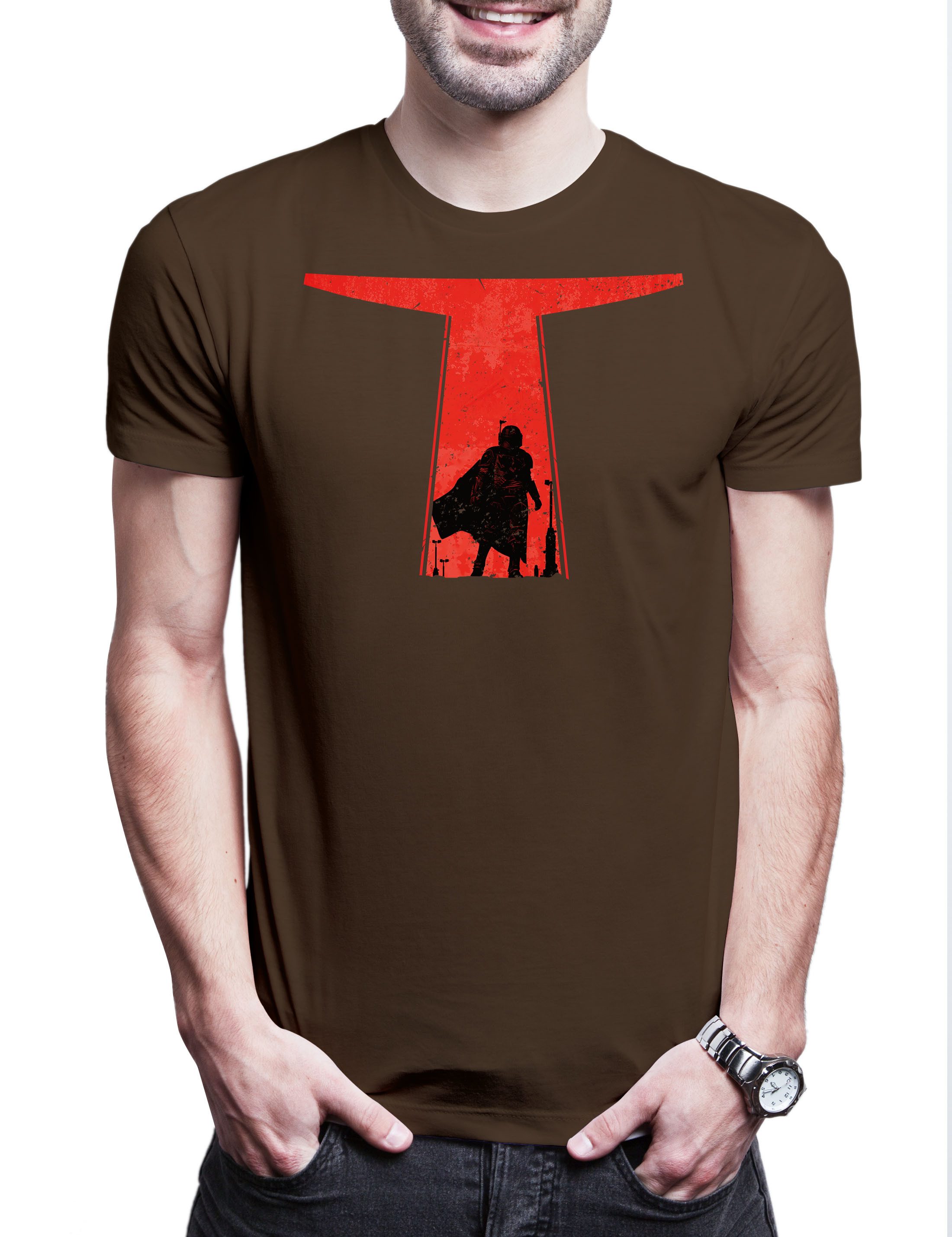 Print-Shirt Djarin Silhouette Herren T-Shirt Star Din Rebel Mandalorian Wars Baby