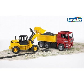 Bruder® Spielzeug-Baumaschine 02752 MAN TGA Kipplastwagen mit Gelenkradlader FR130