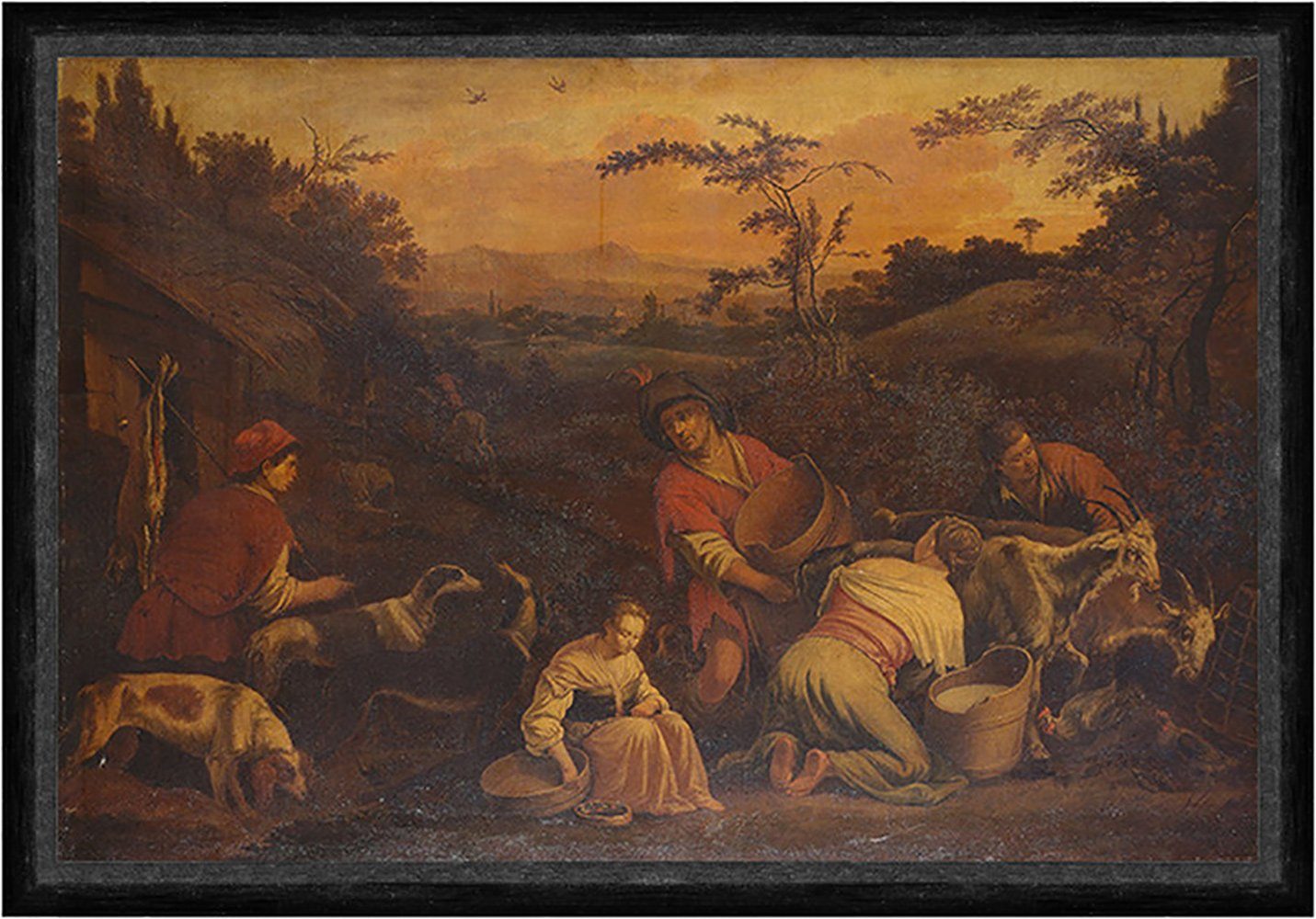 ᐅ Kunstdruck Spring Francesco Bassano der Jüngere Frühling Dorf Tiere