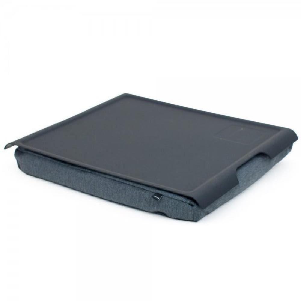 Bosign Laptop Tablett Knietablett Laptray Anti-Slip Schwarz-Grau (L)