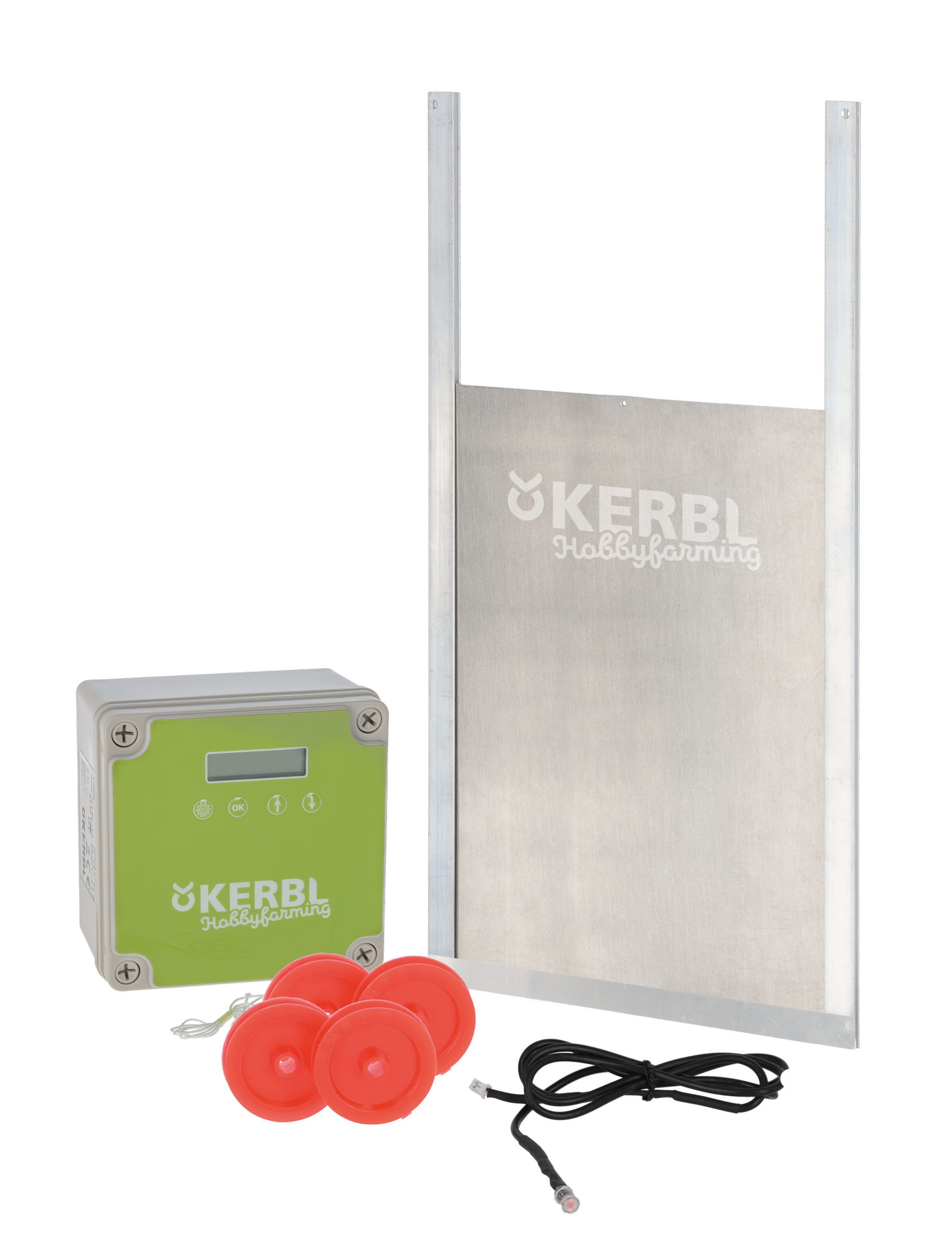Kerbl Haustierklappe Automatische Hühnertür mit Schiebetür