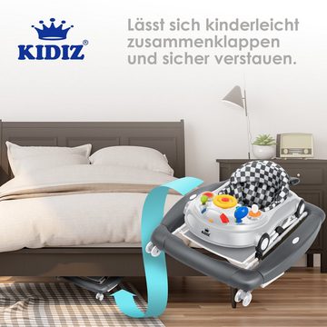 KIDIZ Lauflernhilfe, 4in1 Lauflernhilfe Babywalker Spiel- und Lauflernwagen