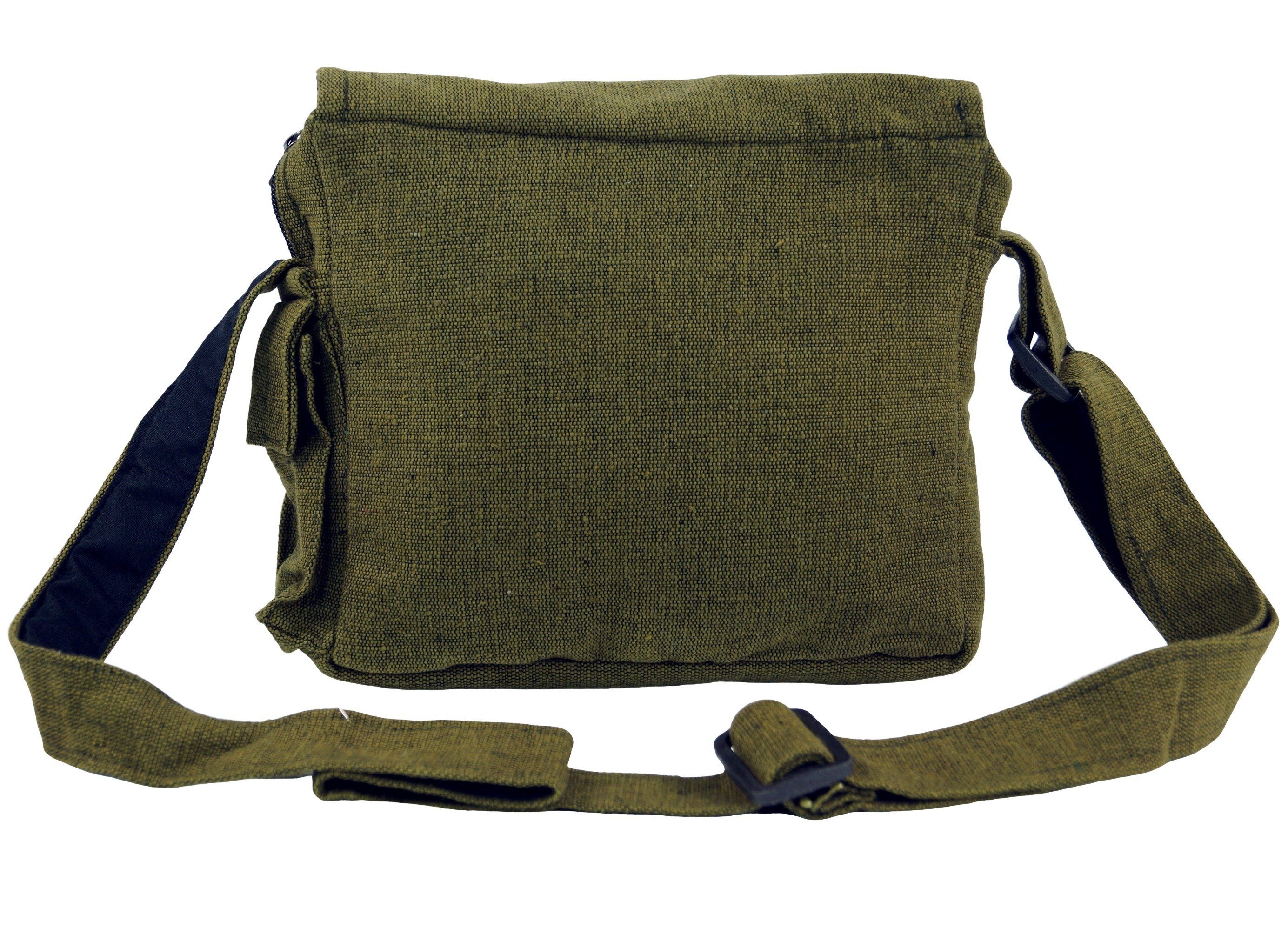 Guru-Shop Schultertasche Ethno Schultertasche `Tree of life` - olive günstig online kaufen
