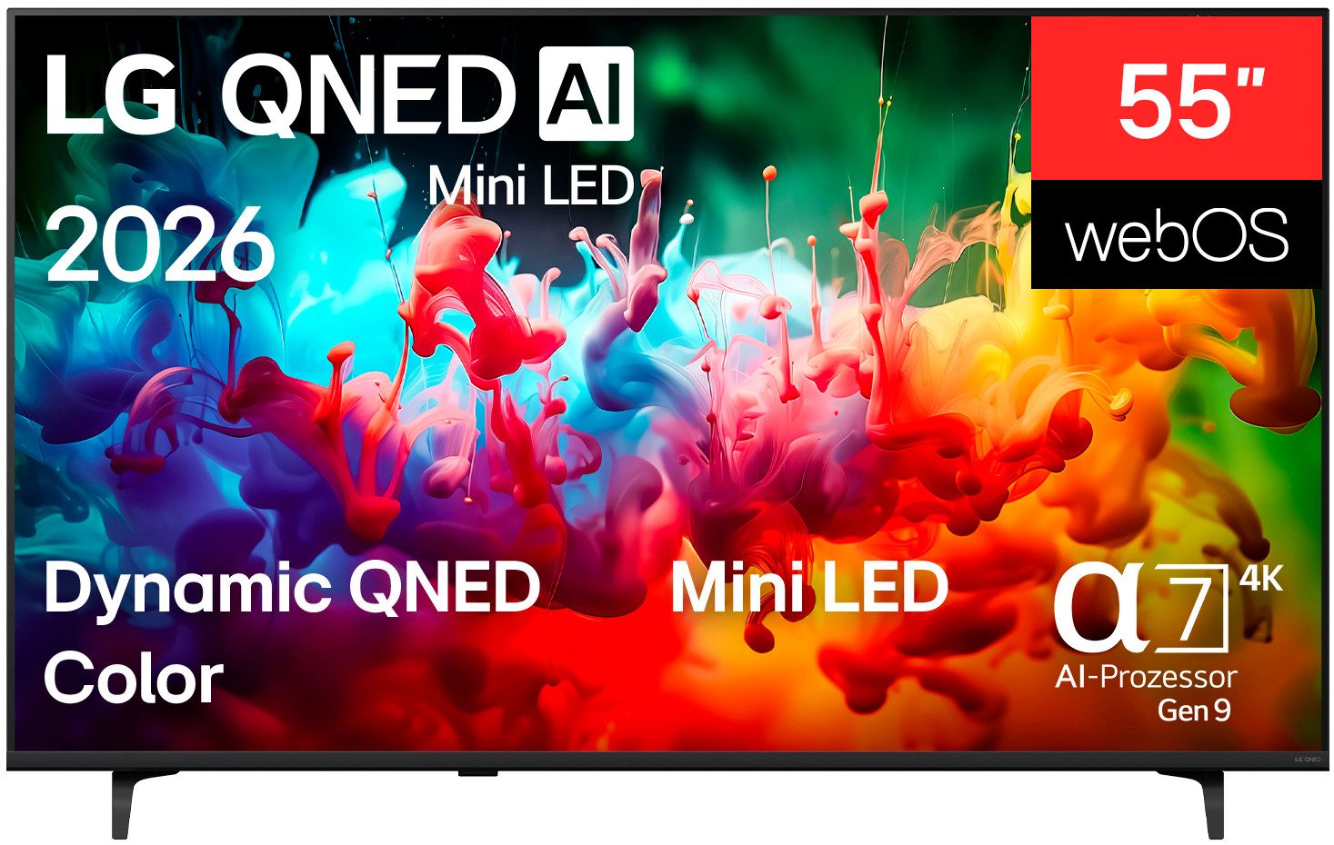 LG 55QNED71B6B QNED-Fernseher (139 cm/55 Zoll, 4K Ultra HD, Smart-TV)