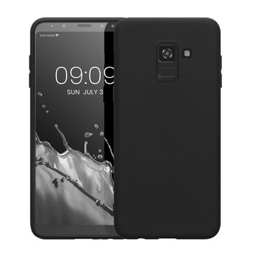 kwmobile Handyhülle Hülle für Samsung Galaxy A8 (2018), Hülle Silikon - Soft Handyhülle - Handy Case Cover - Schwarz matt