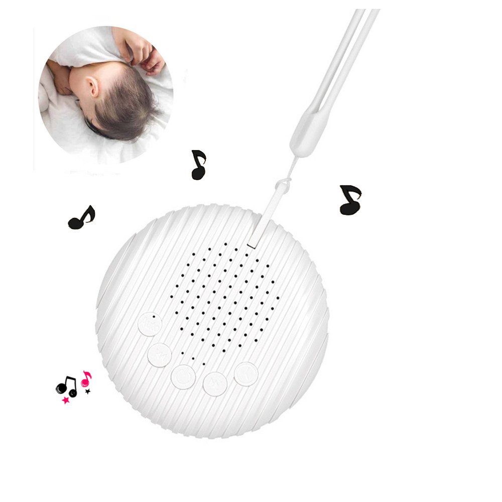 XDOVET White Geräusche,Tragbarkeit) Schlaftherapie - Sound Noise Baby Lautsprecher (mit Nachtlicht,Beruhigende 1 Einschlafhilfe Machine