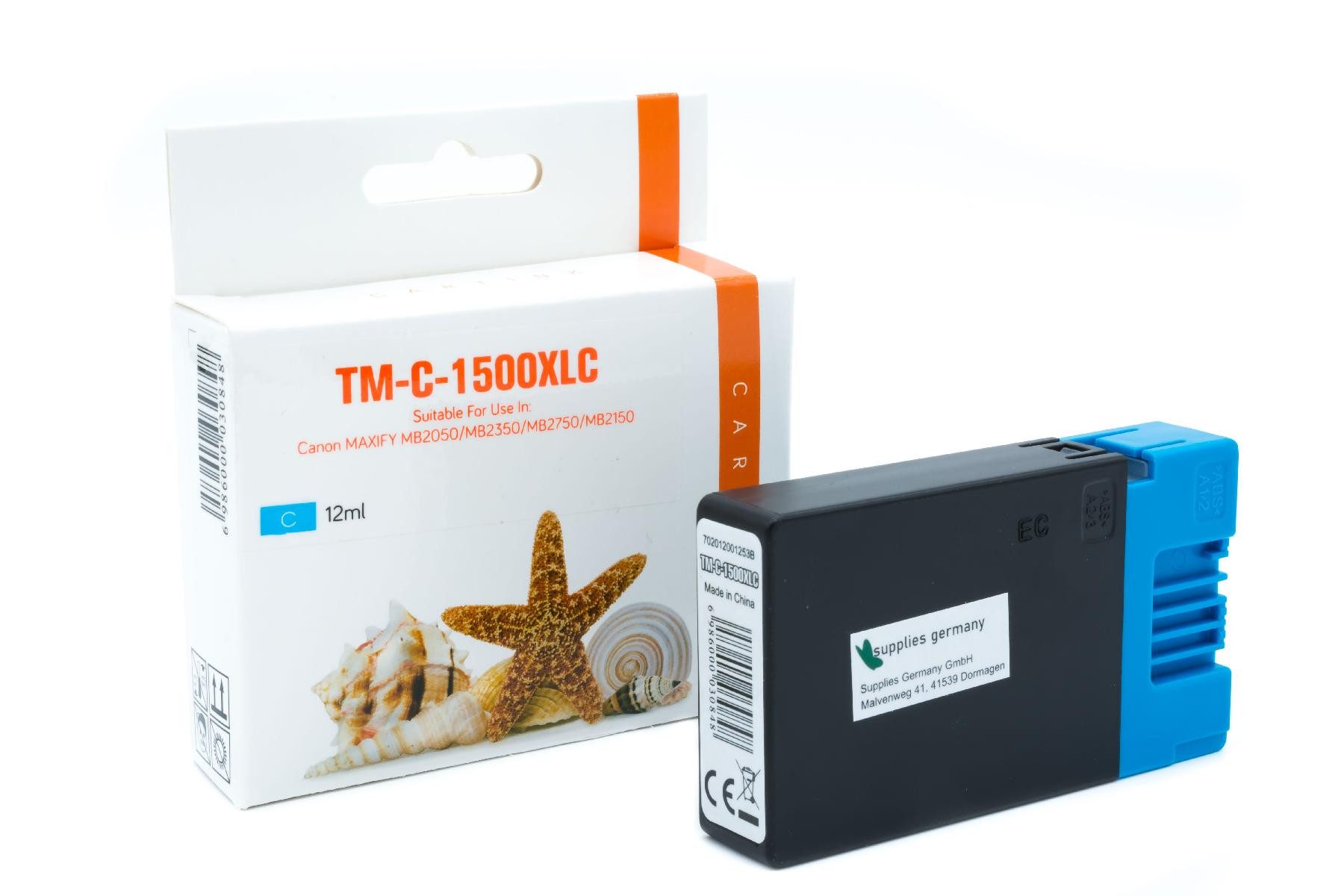Supplies Germany PGI-1500 XLC / 9193B001 Tintenpatrone (1-tlg., Tintenpatrone cyan cyan)