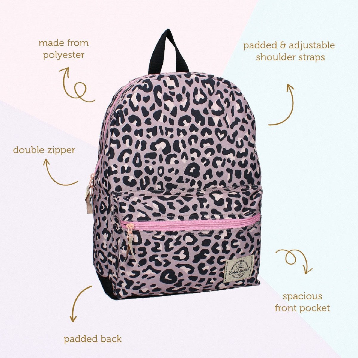 Milky Kiss Kinderrucksack Rucksack Next Level Vibes – Pinkfarbener Schulrucksack
