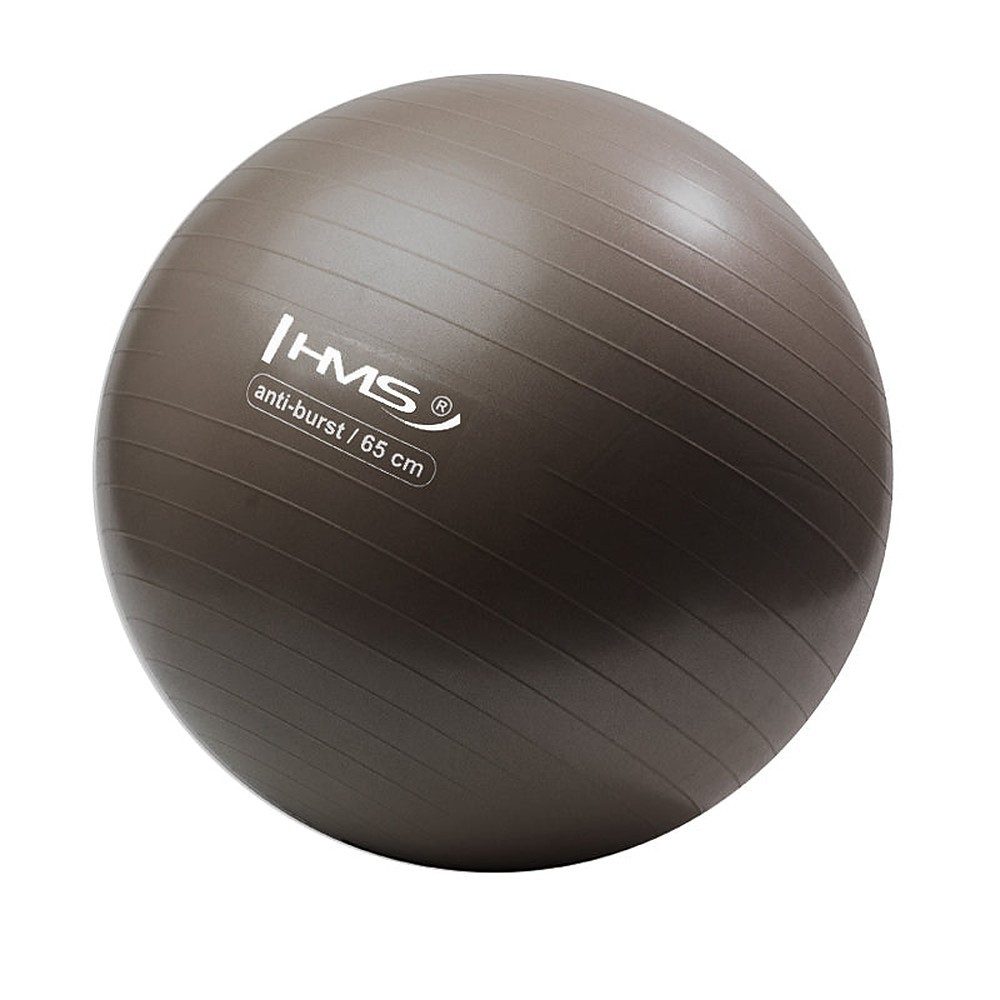 HMS Gymnastikball Sitzball Anti-Burst (Spar-Set, 1-St., Ø 65 cm rutschfest), Anti-Burst, Kunststoff, rutschfest, bis 100 kg, Pumpe
