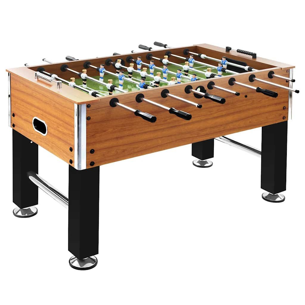 Kickertisch Kickertisch Stahl 60 kg 140x74,5x87,5 cm Hellbraun und Schwarz
