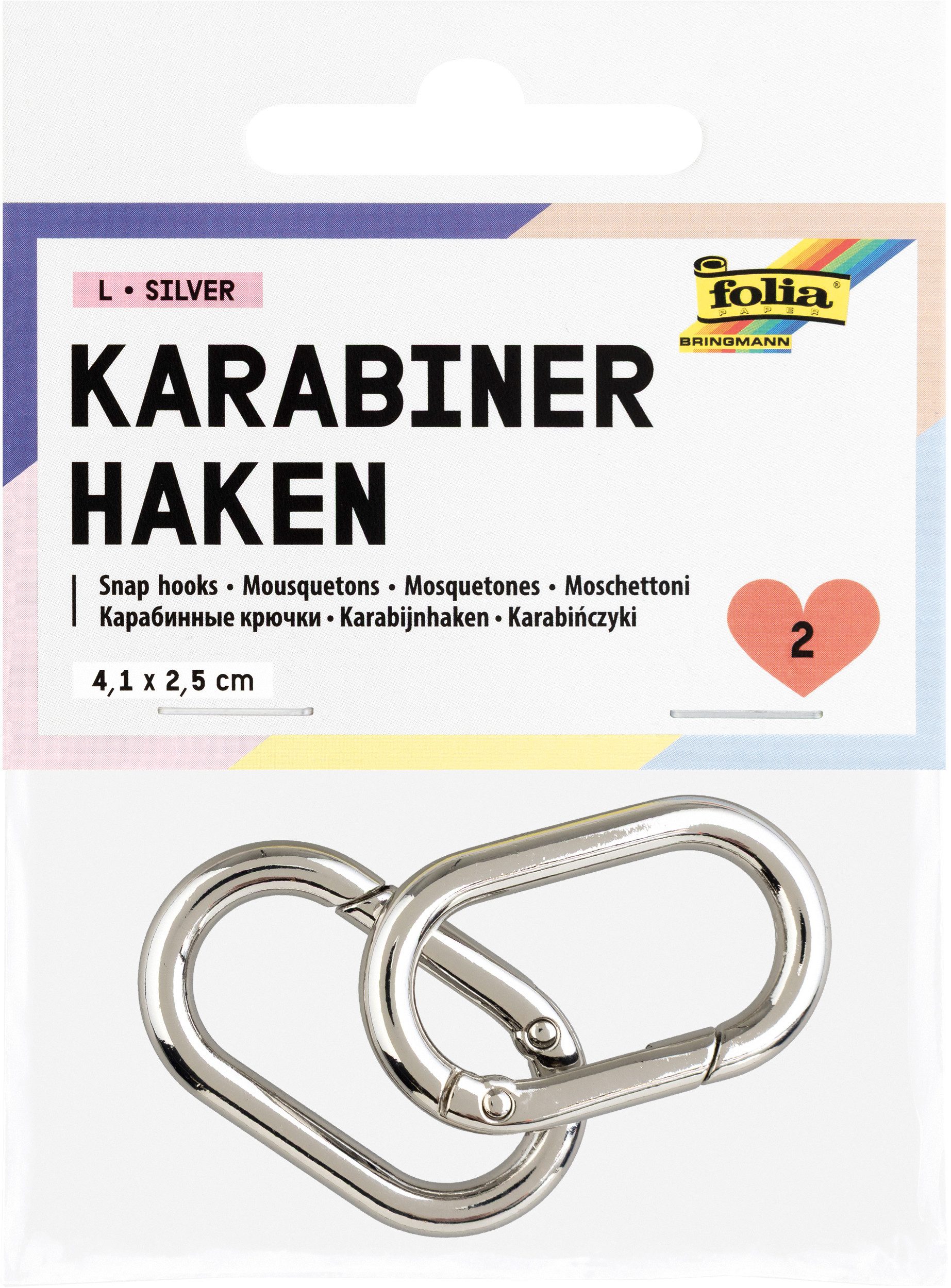 Folia Schmuckset Karabinerhaken, 2 Stück