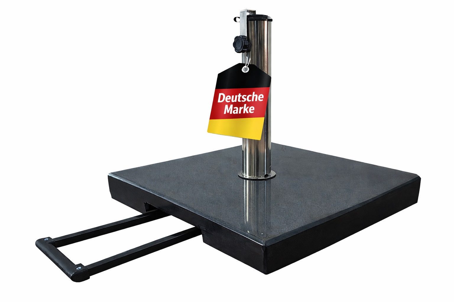 Gardissimo Schirmhalter 40 kg Granit Edelstahl Sonnenschirmständer Move schwarz, für Stöcke bis Ø 54 mm, komplett-Set, komplett-Set