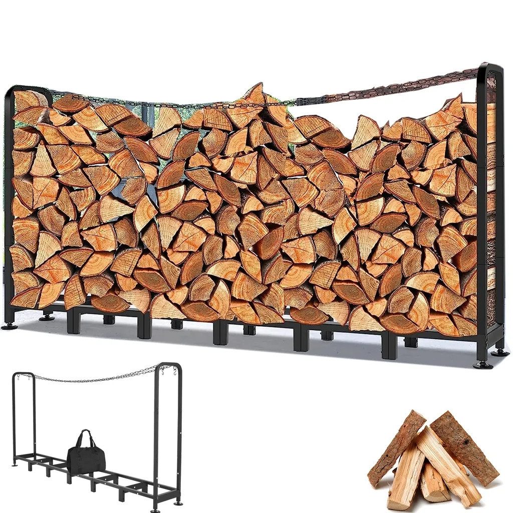 LUCKZON Kaminholzregal für Außenbereich,  Holz günstig online kaufen