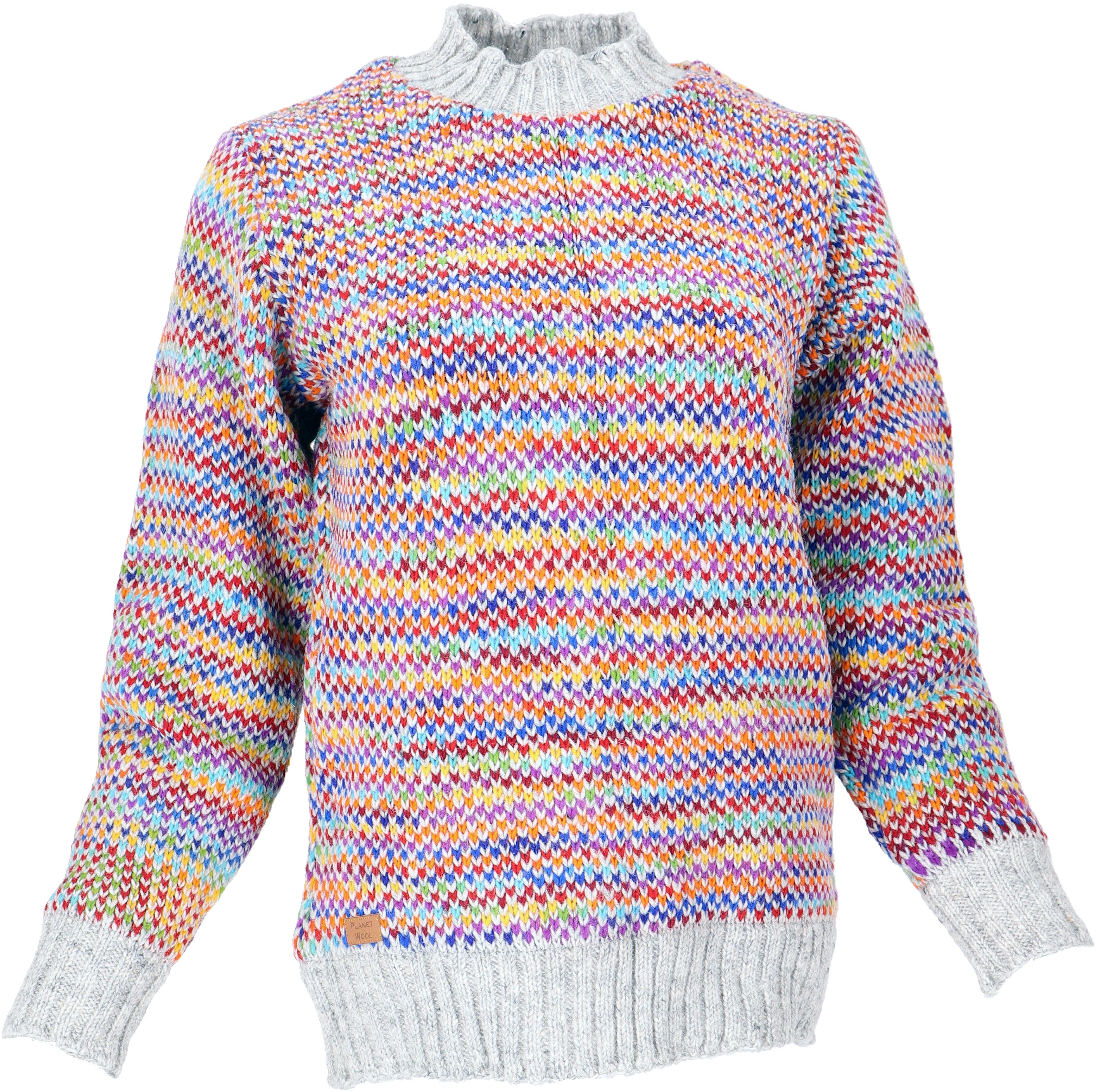 Guru-Shop Longsleeve Dicker Unisex Wollpullover, Wollpulli aus..