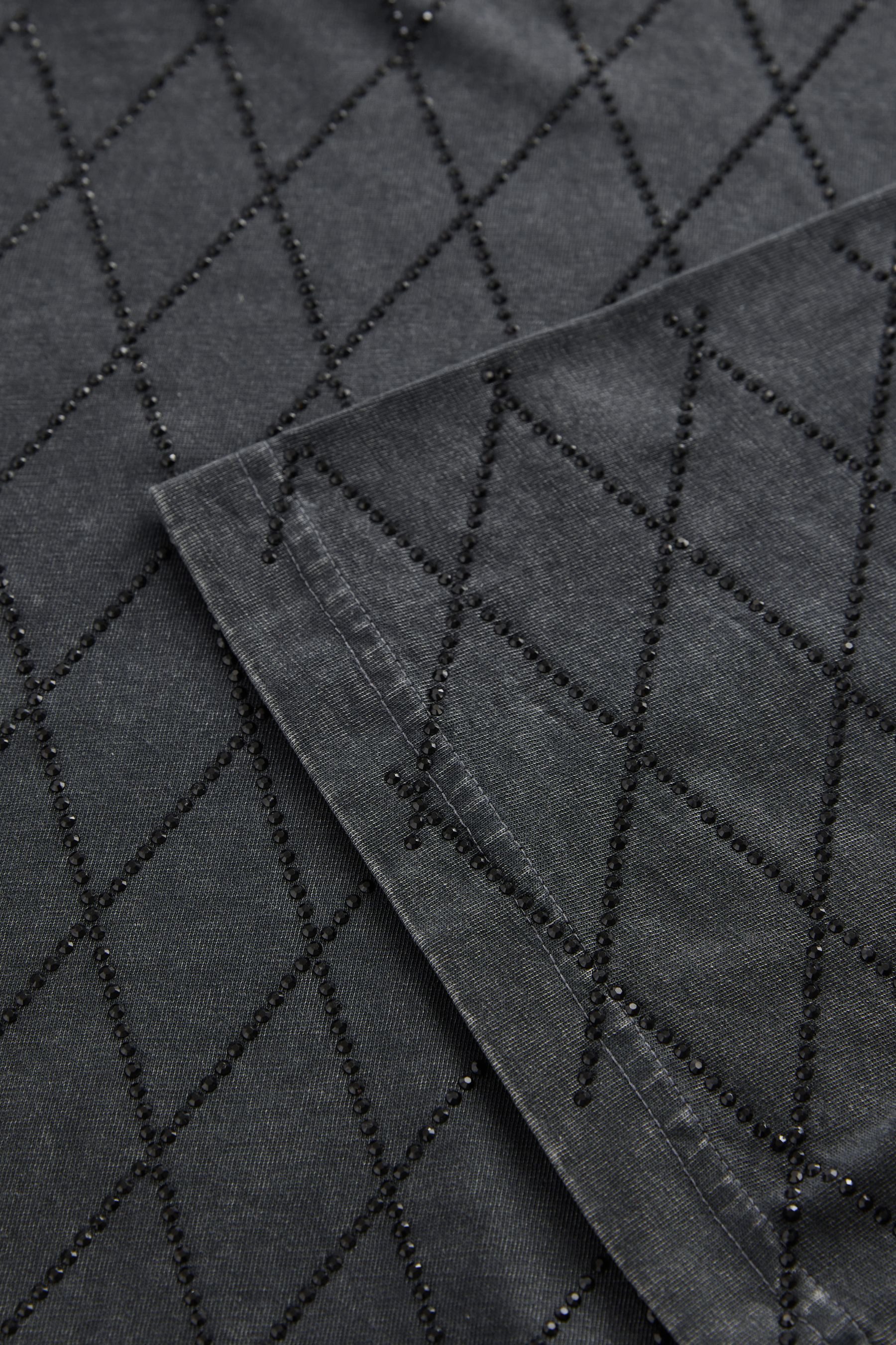 Next T-Shirt T-Shirt in Washed-Optik mit Glitzermotiven (1-tlg) günstig online kaufen