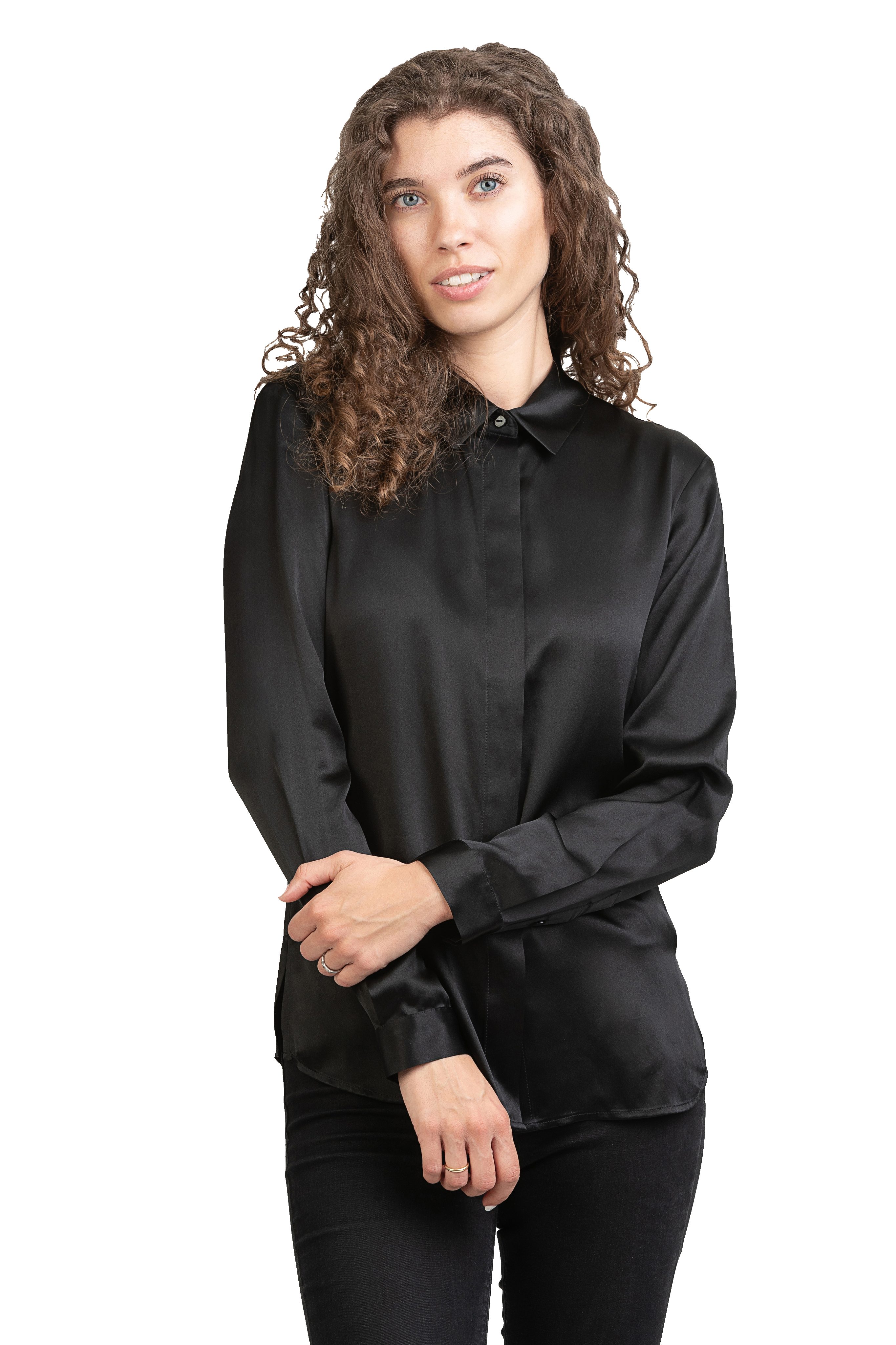 Seidenbluse Camicia da Donna Bluse aus Seide