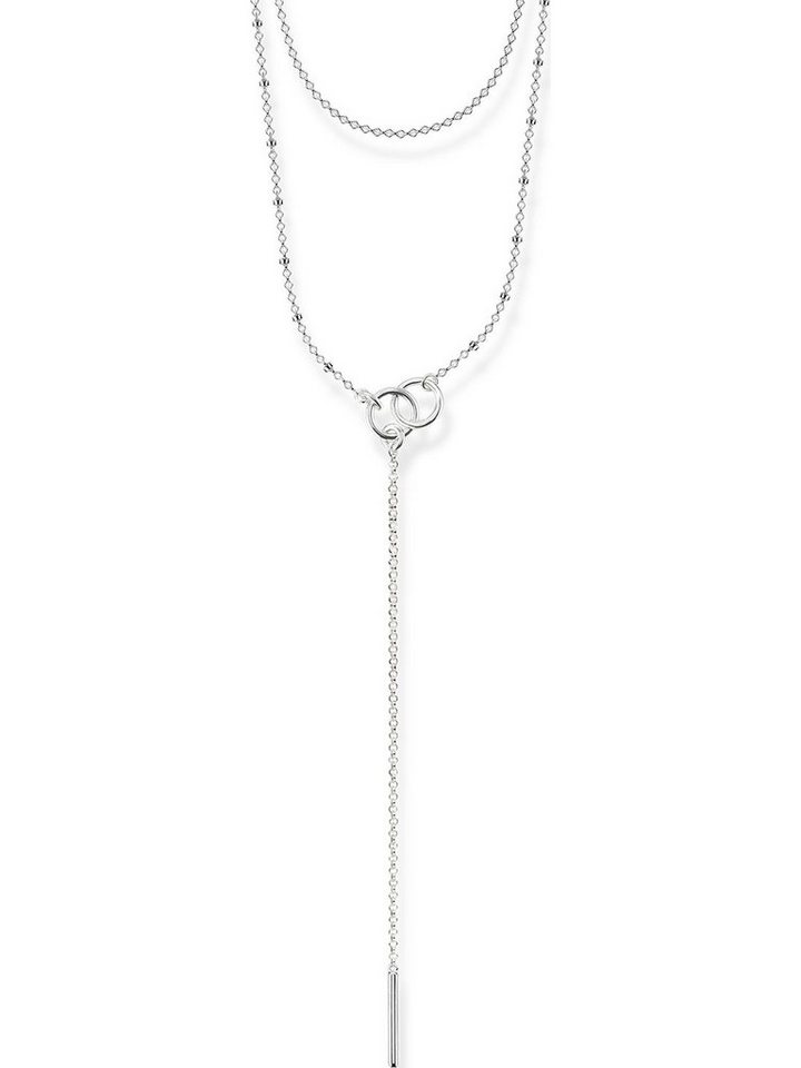 THOMAS SABO Silberkette Thomas Sabo Damen-Kette 925er Silber, Länge: 45 cm,  Breite: 17 cm, Stärke: 0,15 mm