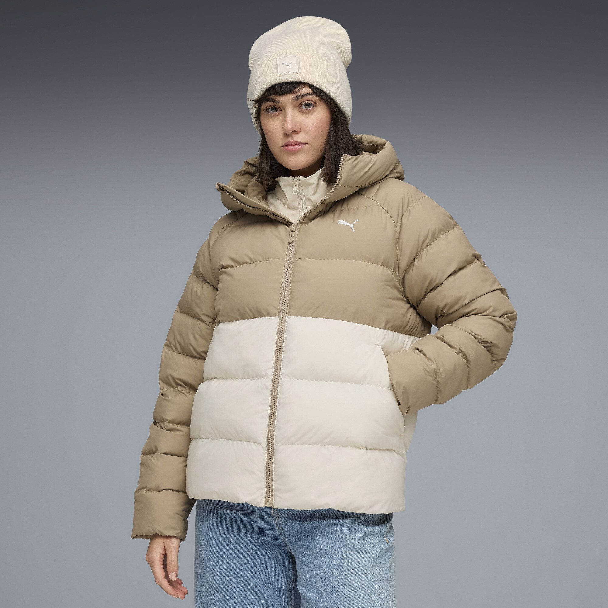 PUMA Winterjacke Mono Kapuzenjacke Damen
