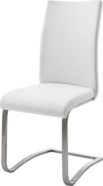MCA furniture Freischwinger Arco (Set, 2 St), Stuhl mit Echtlederbezug, belastbar bis 130 Kg