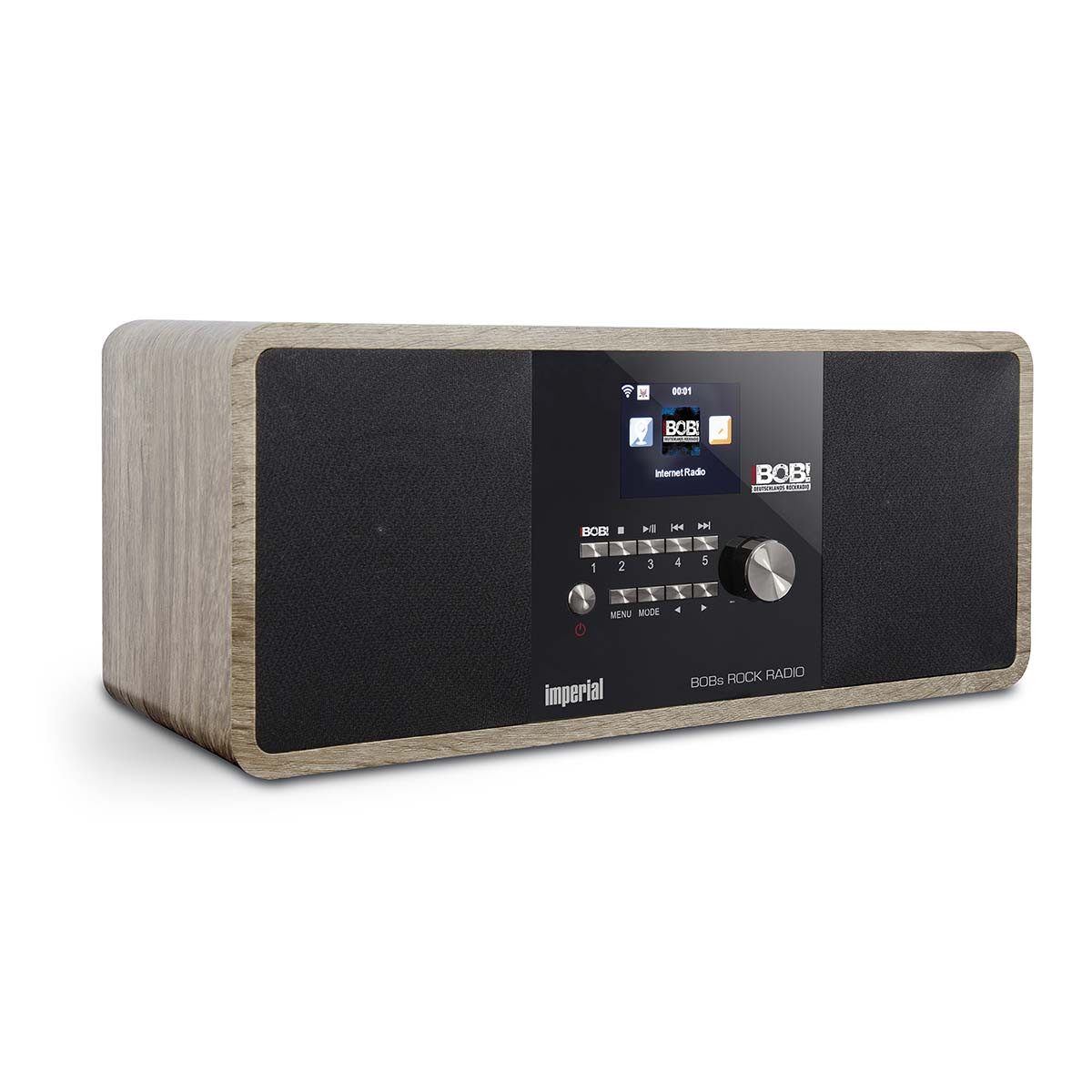 IMPERIAL by TELESTAR 22-283-00-RB Radio (Internet Radio, Hybrid-Stereoanlage, DAB+/FM/Internet, Vintage, Rock-BOX)