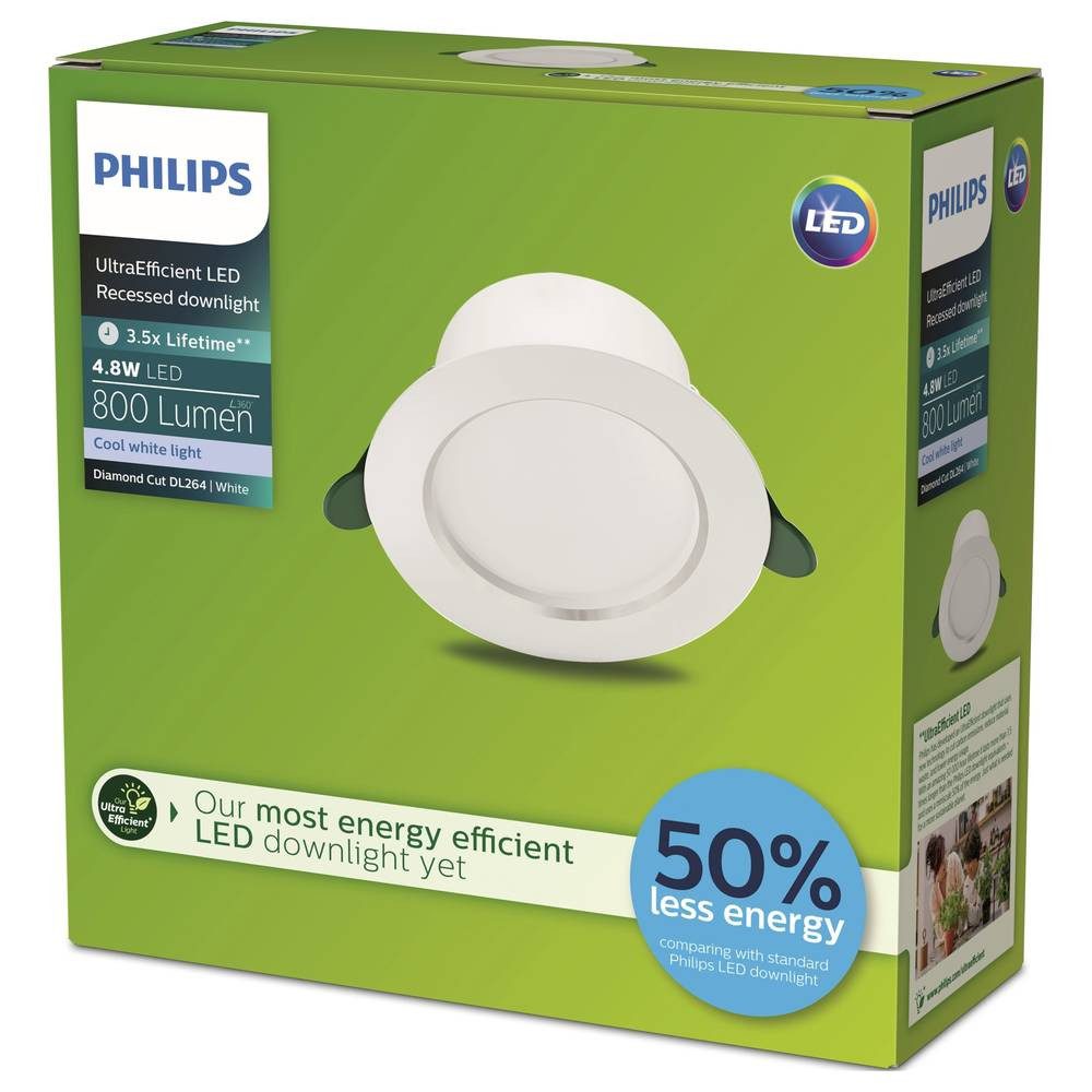 Philips LED Einbauleuchte Cut Ultra-Efficient Gen. 2 Einbauspot 4.8W