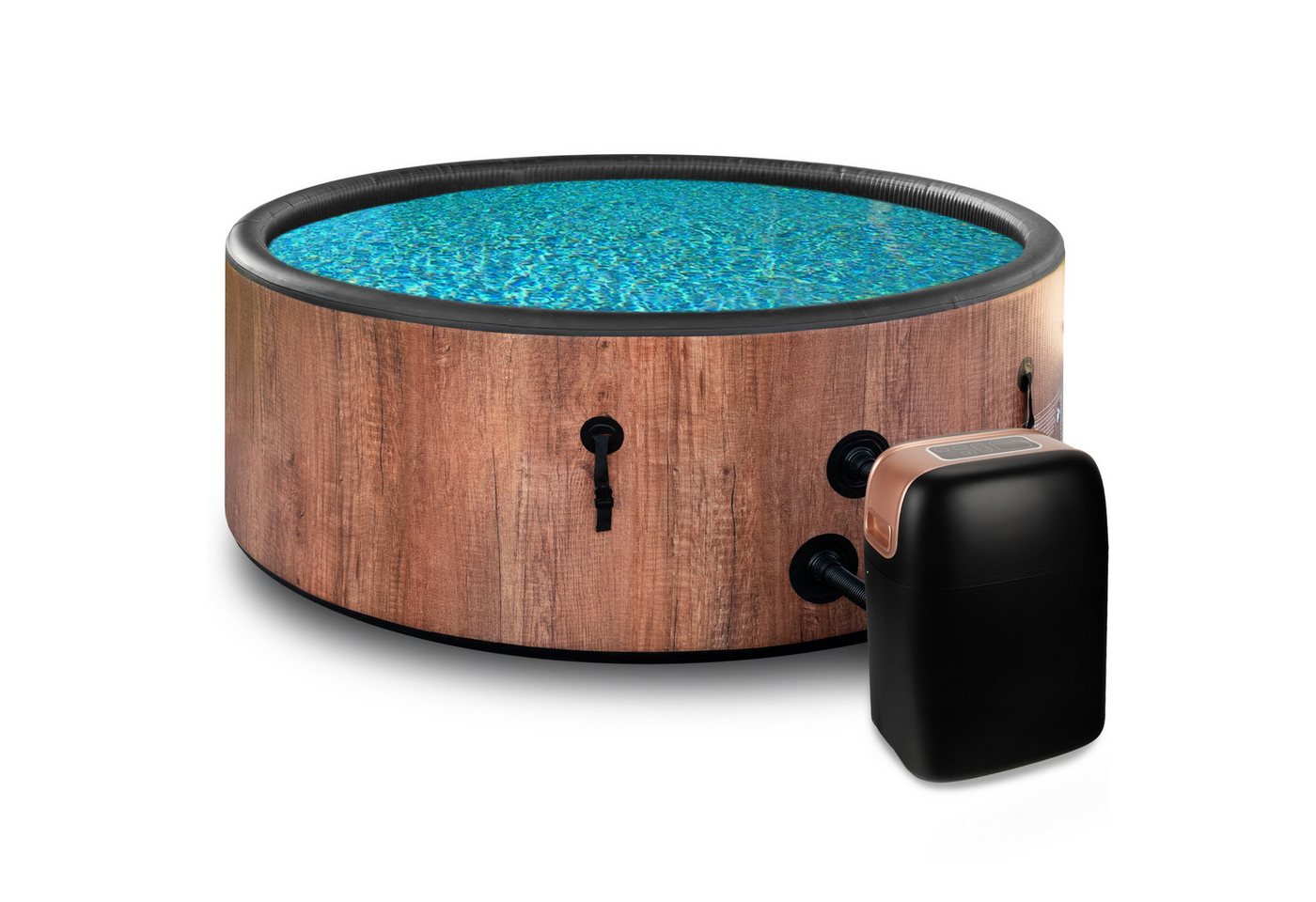 Thumbnail - COIL Whirlpool SPA Aufblasbar, Schwimmbad mit Hydromassage, extra dünn, In- & Outdoor, 4/6 Personen, 150/175 cm