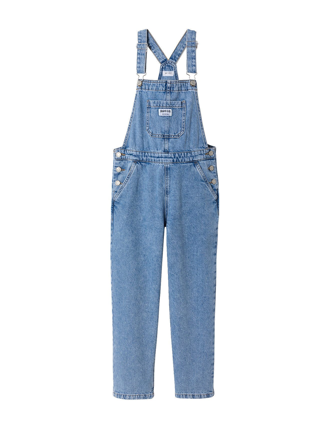 jonen Jumpsuit Latzjeans Mädchen Beach club, Recycling-Baumwolle